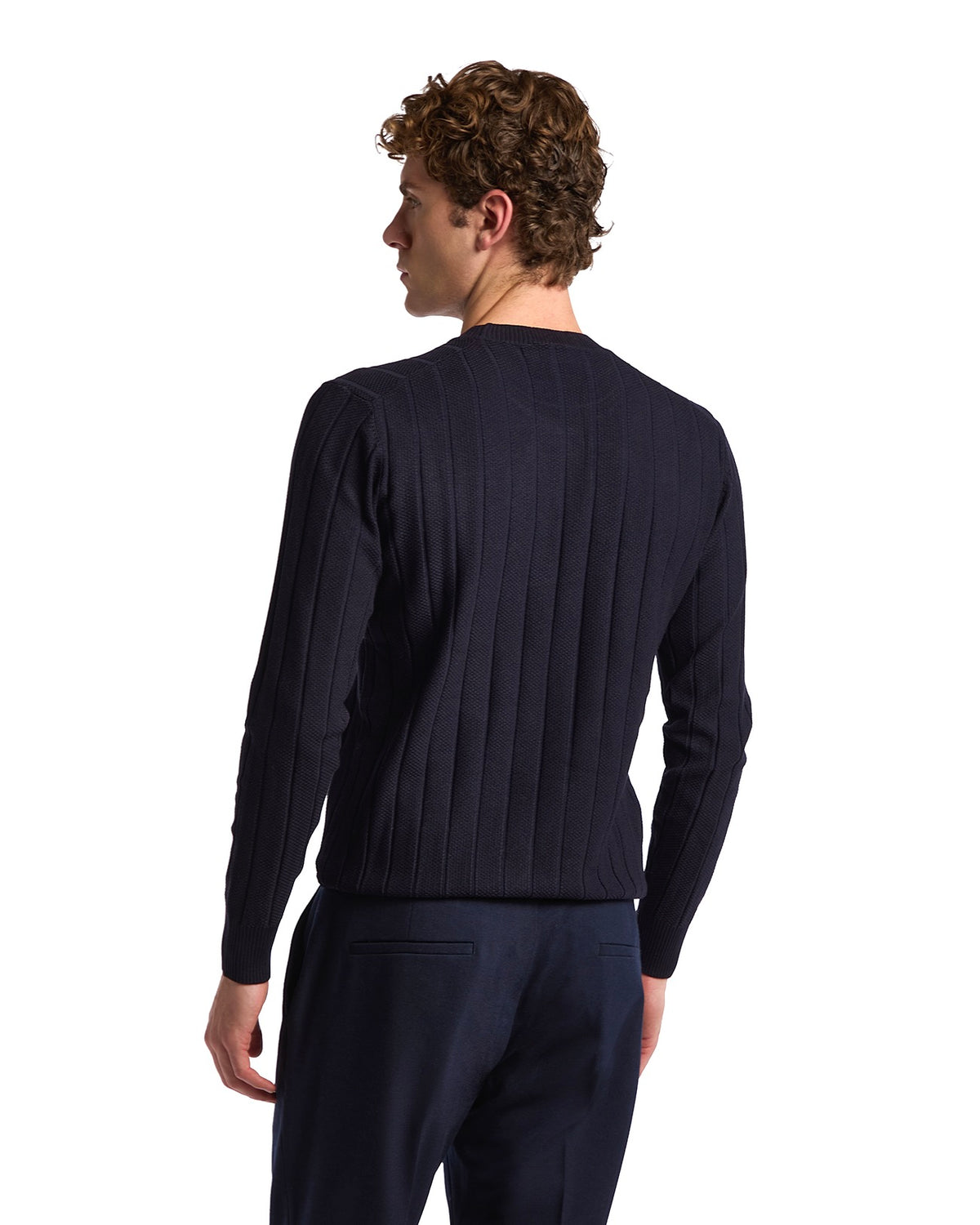 Eclisse ribbed blue choker