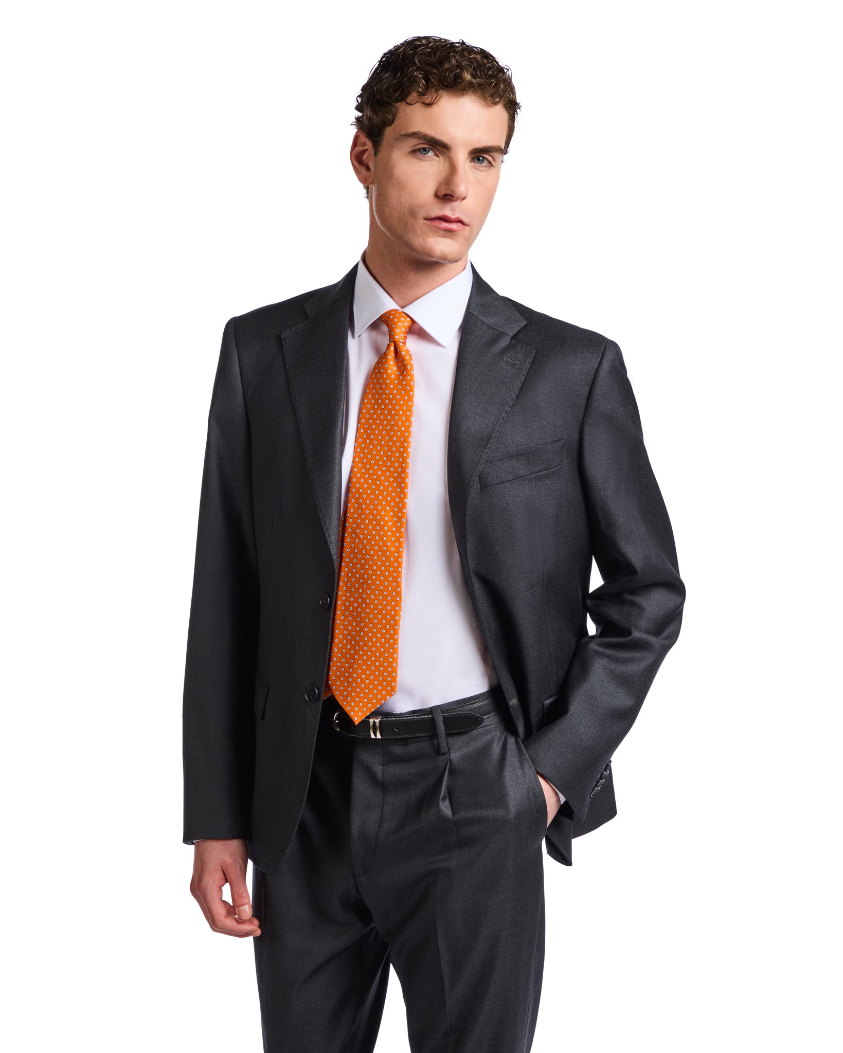 Veste Canonico en laine anthracite du New Jersey