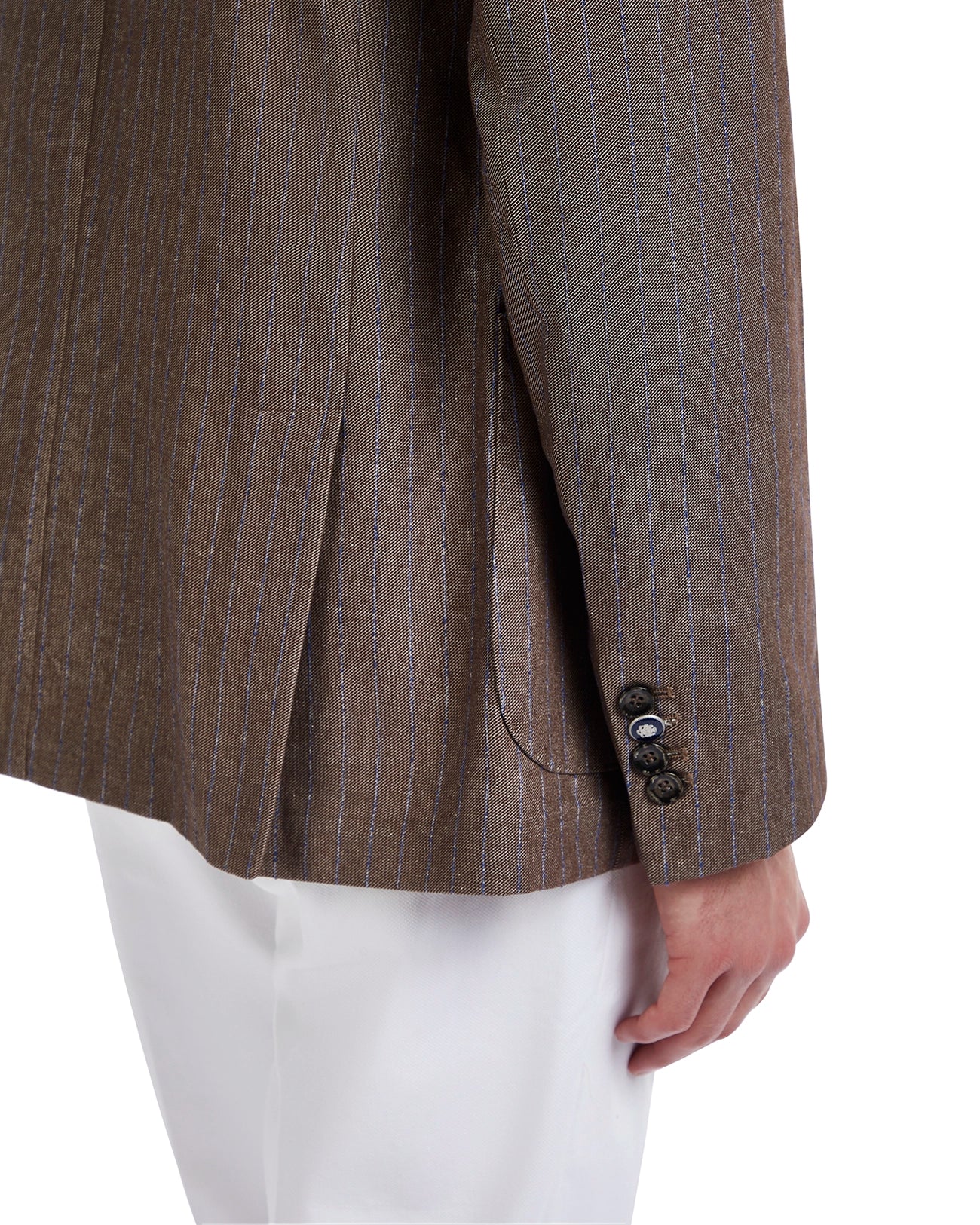 Giacca Vernazza gessata beige