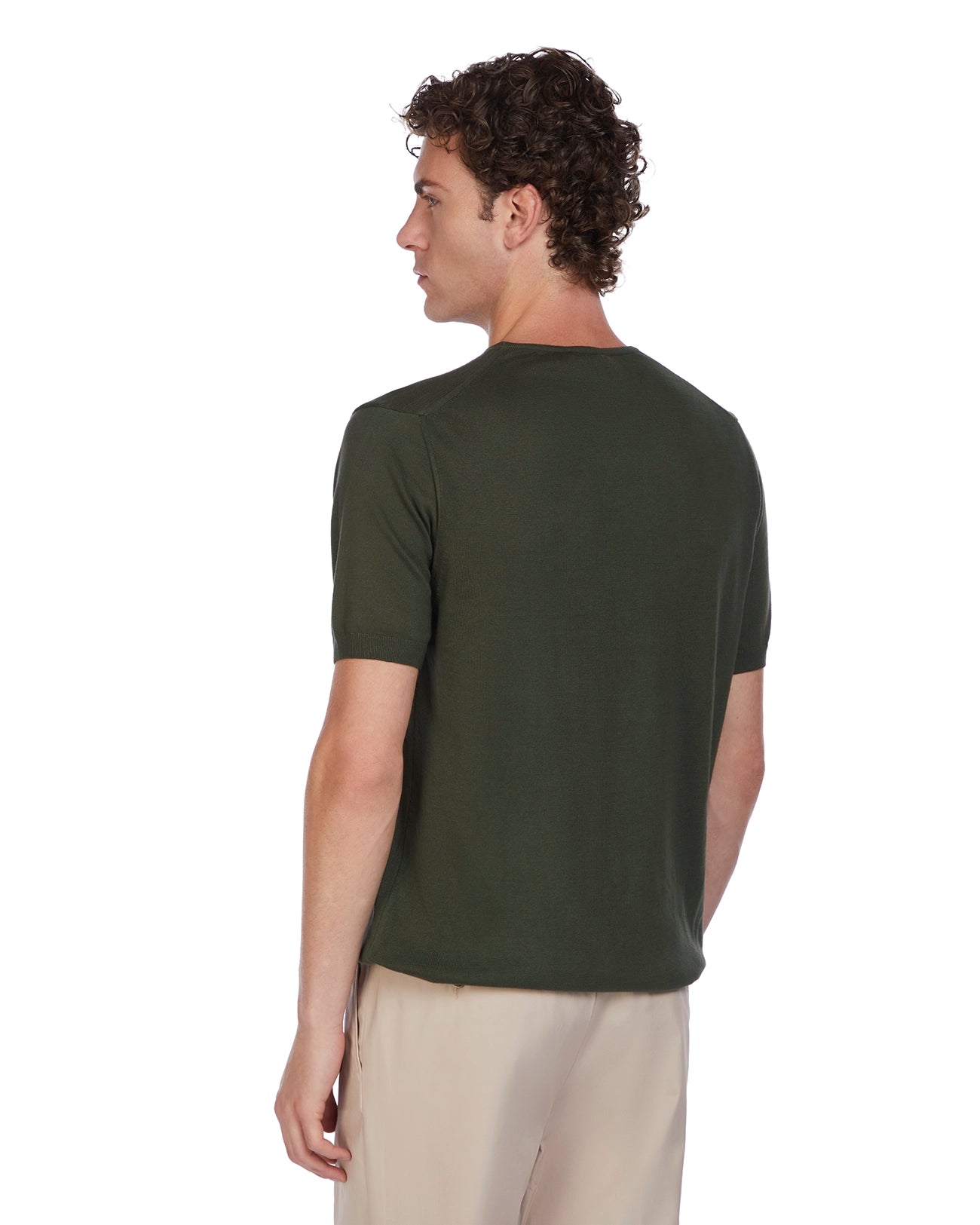 Jannik T-shirt in military jersey