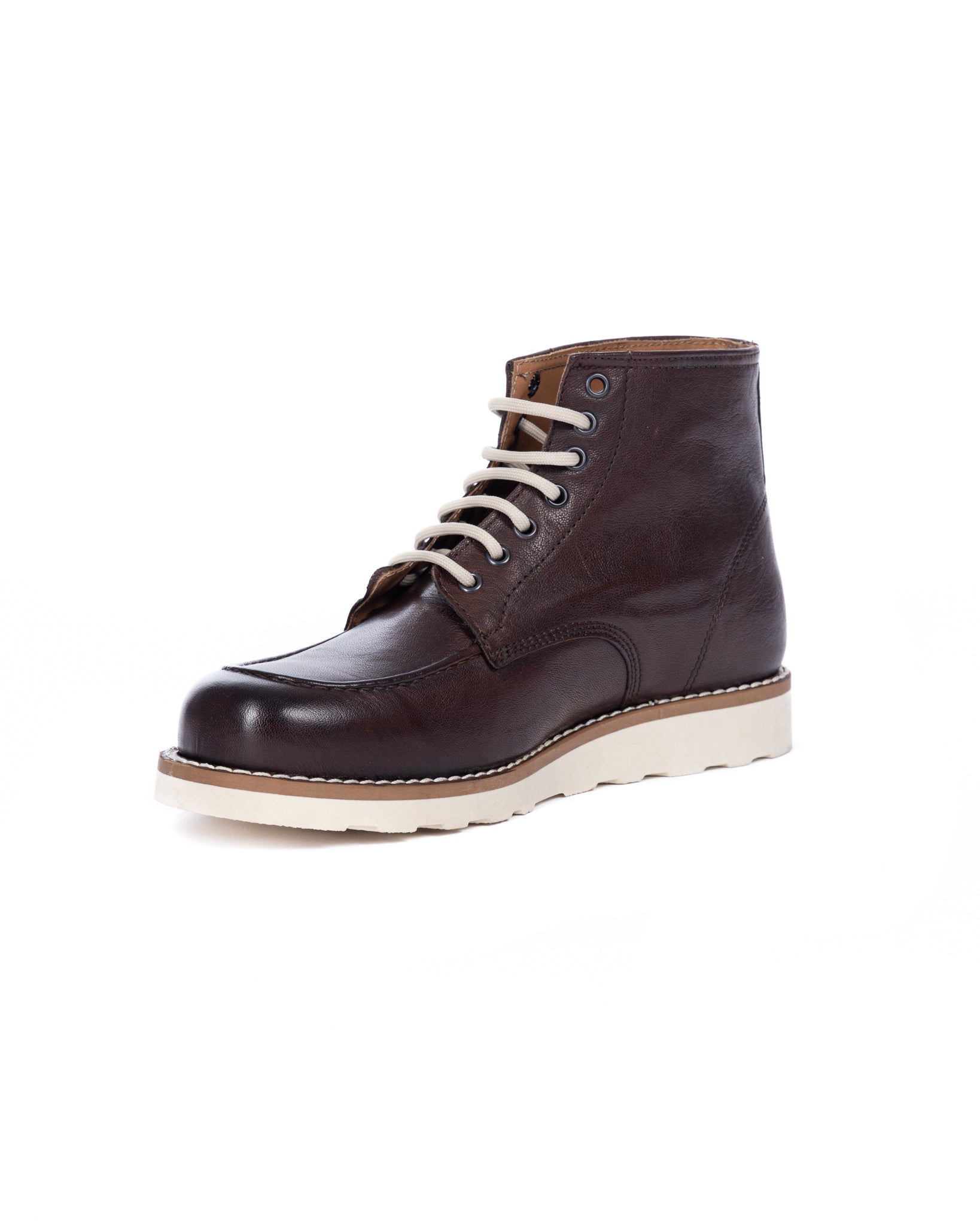 Moon - dark brown leather boot