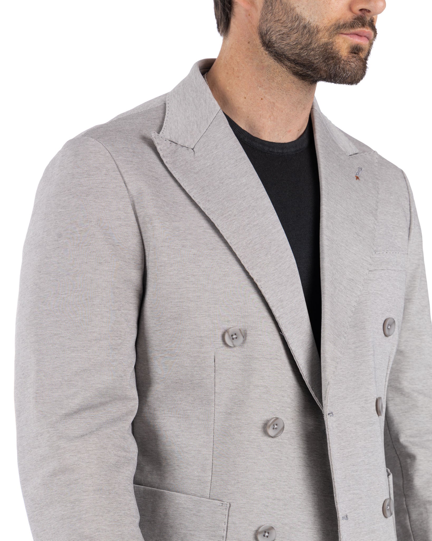 Ostuni - giacca doppiopetto grigio