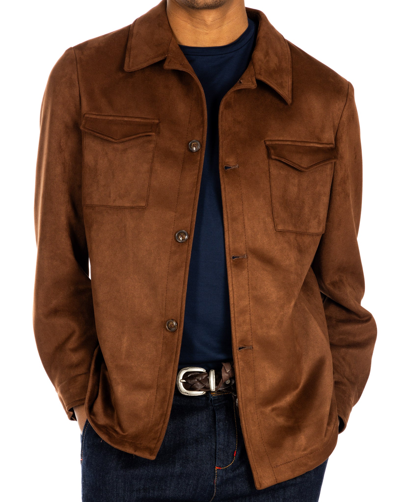 Meridion - dark brown suede jacket