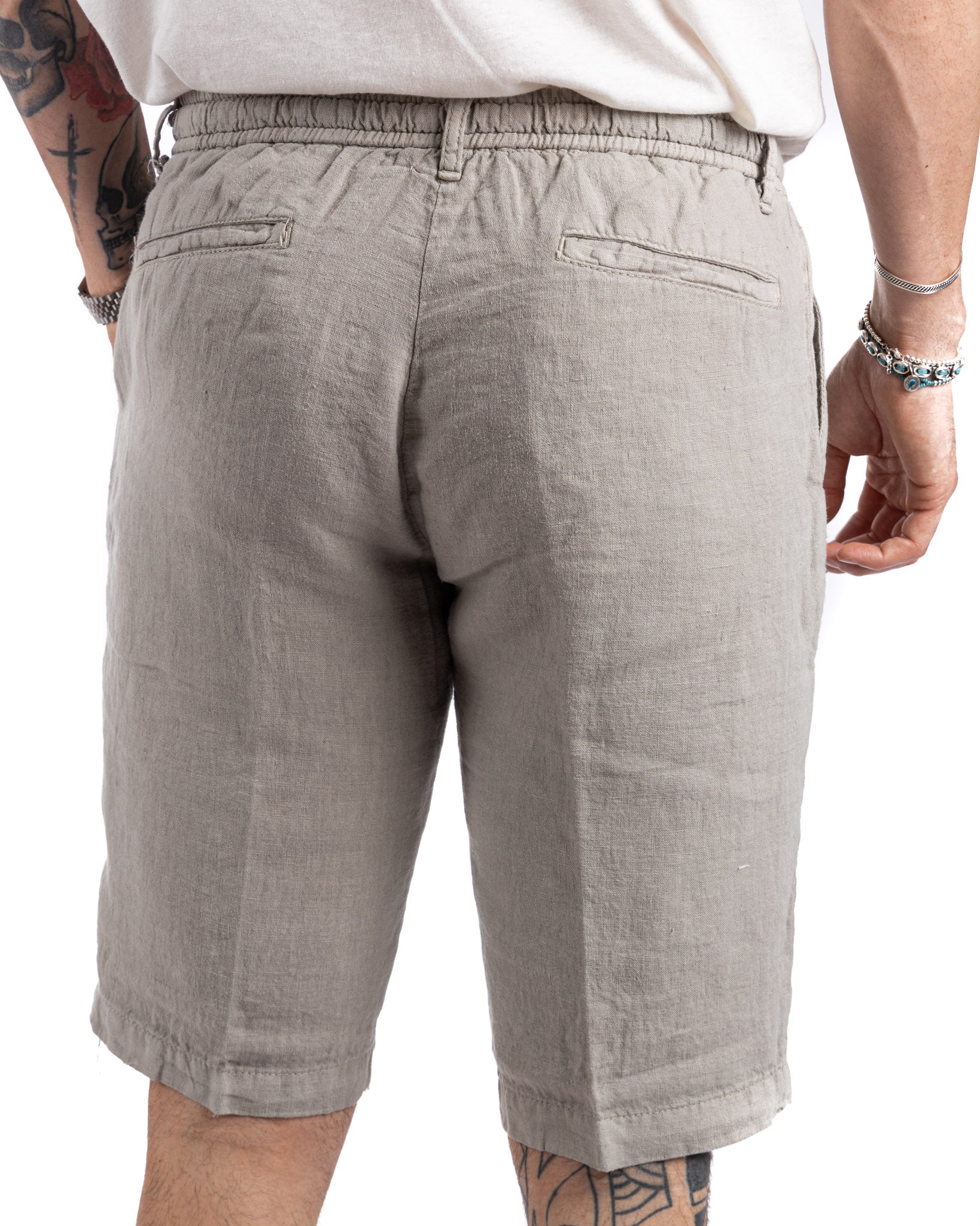 Saint Martin - Bermuda shorts in pure linen