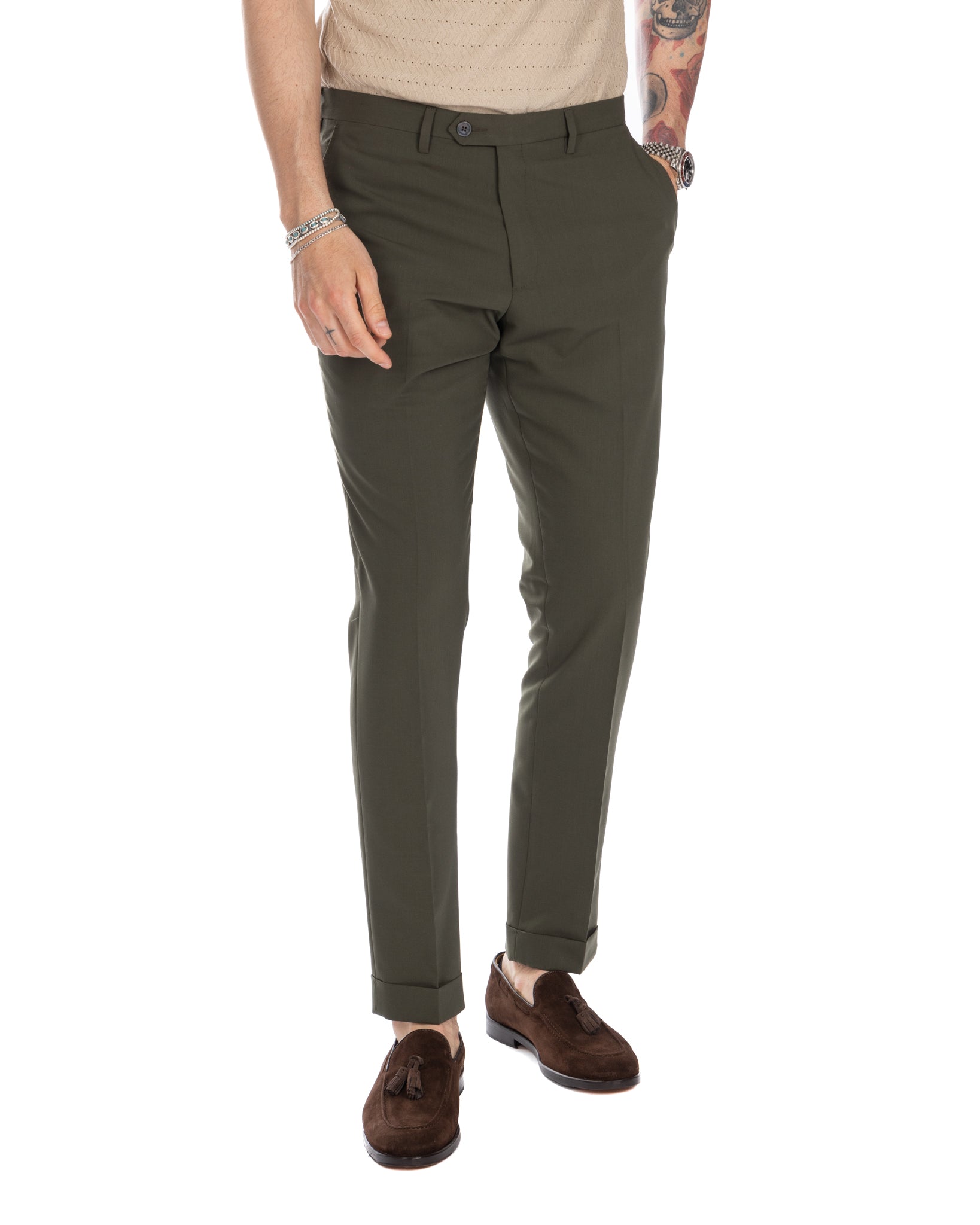 Brema - pantalone basic militare