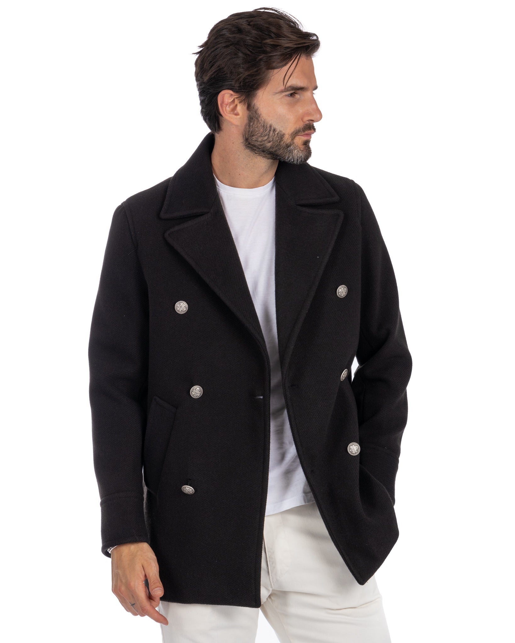 David - black 3/4 coat