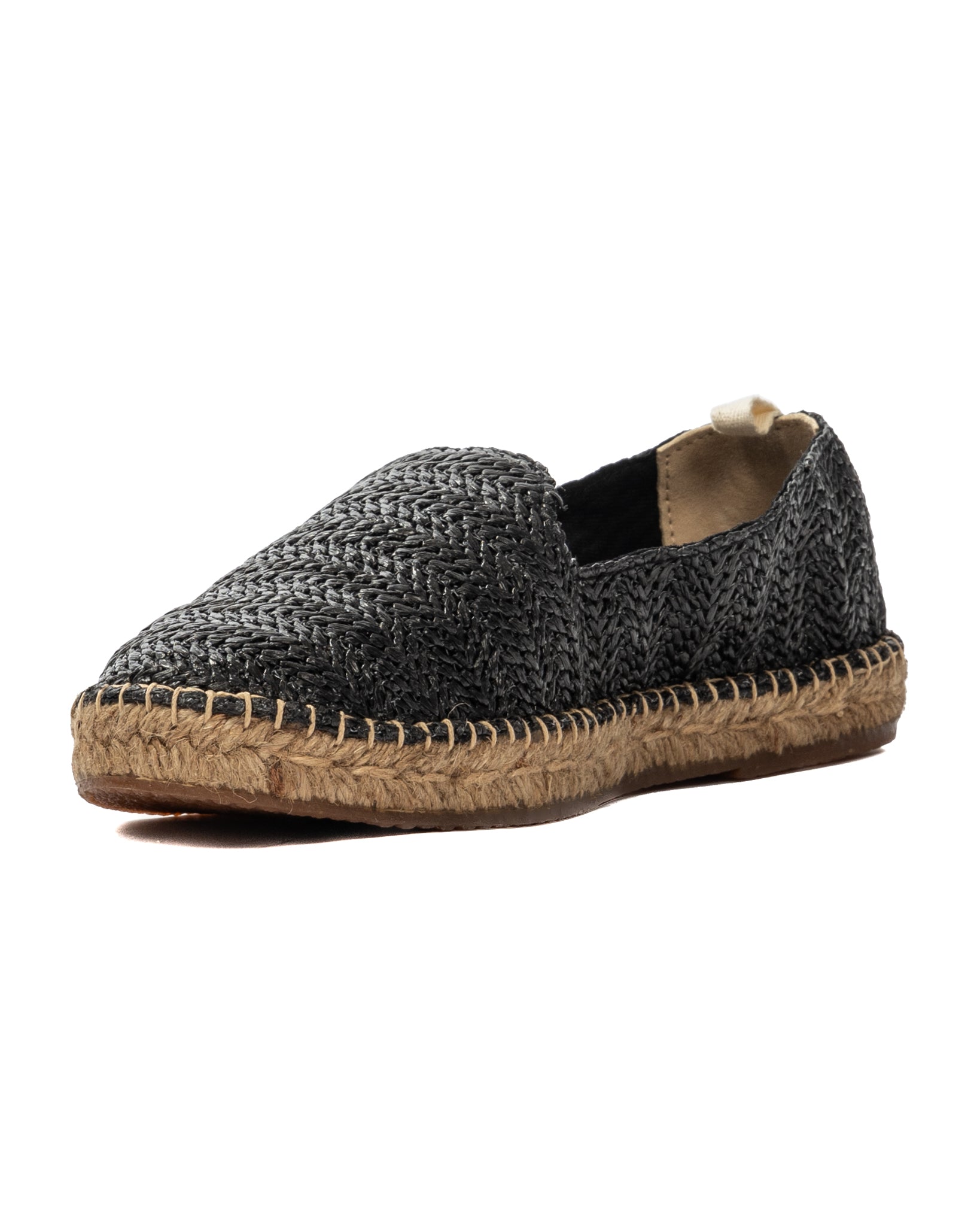 Gallipoli - espadrillas in rafia nero