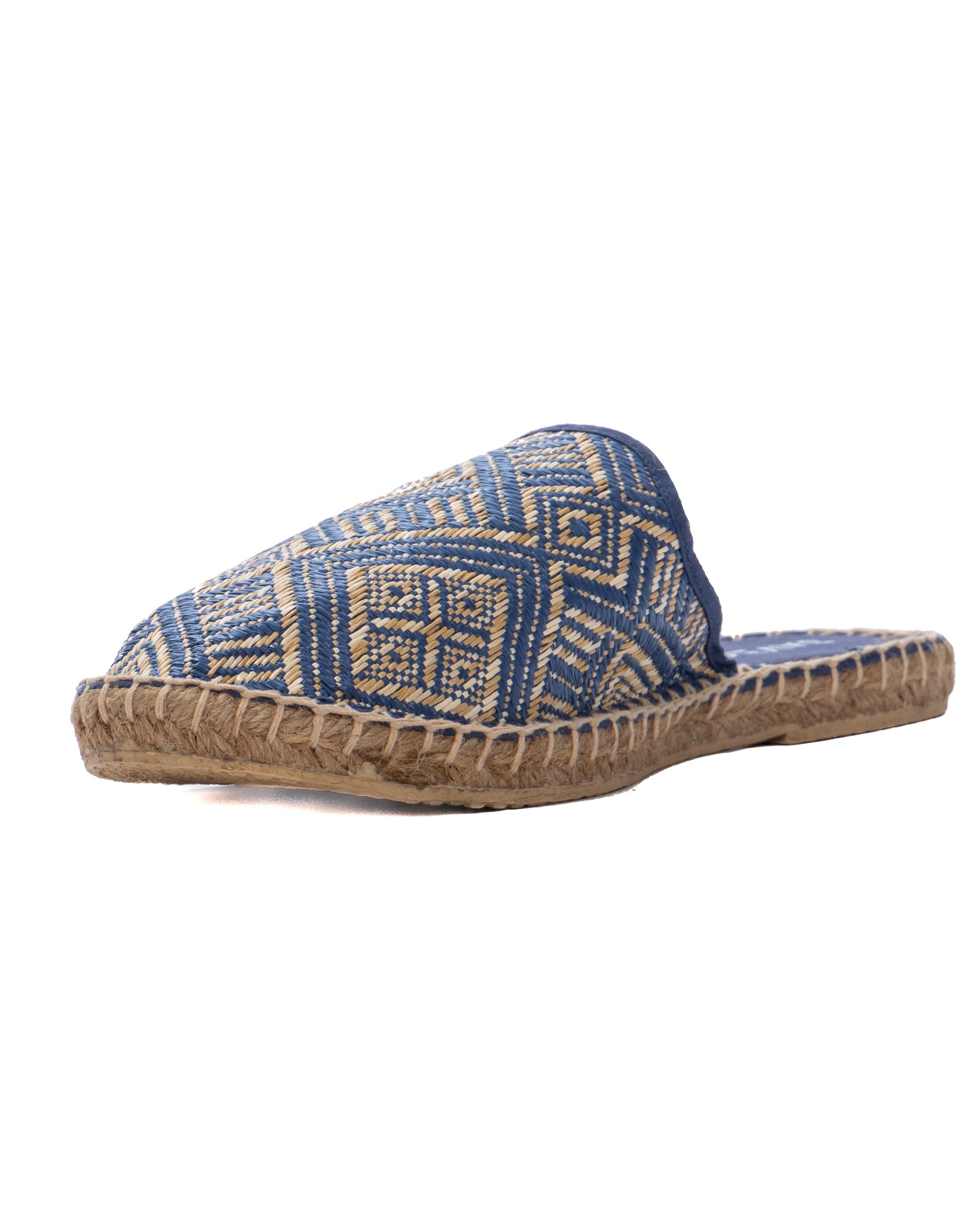 Portofino - mules espadrillas etnica blu