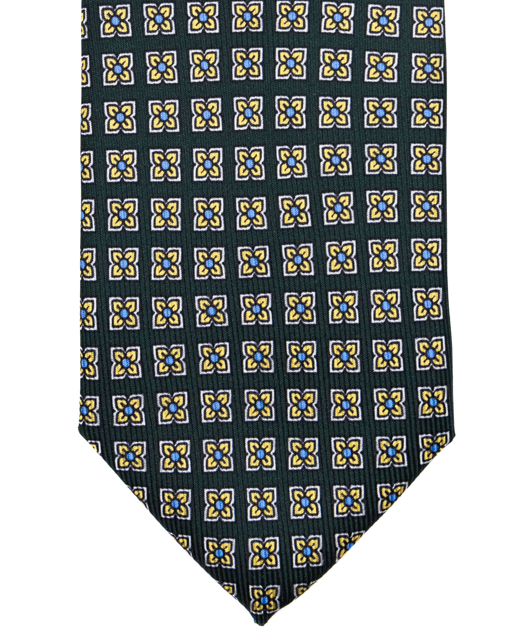 Tie - in blue woven silk