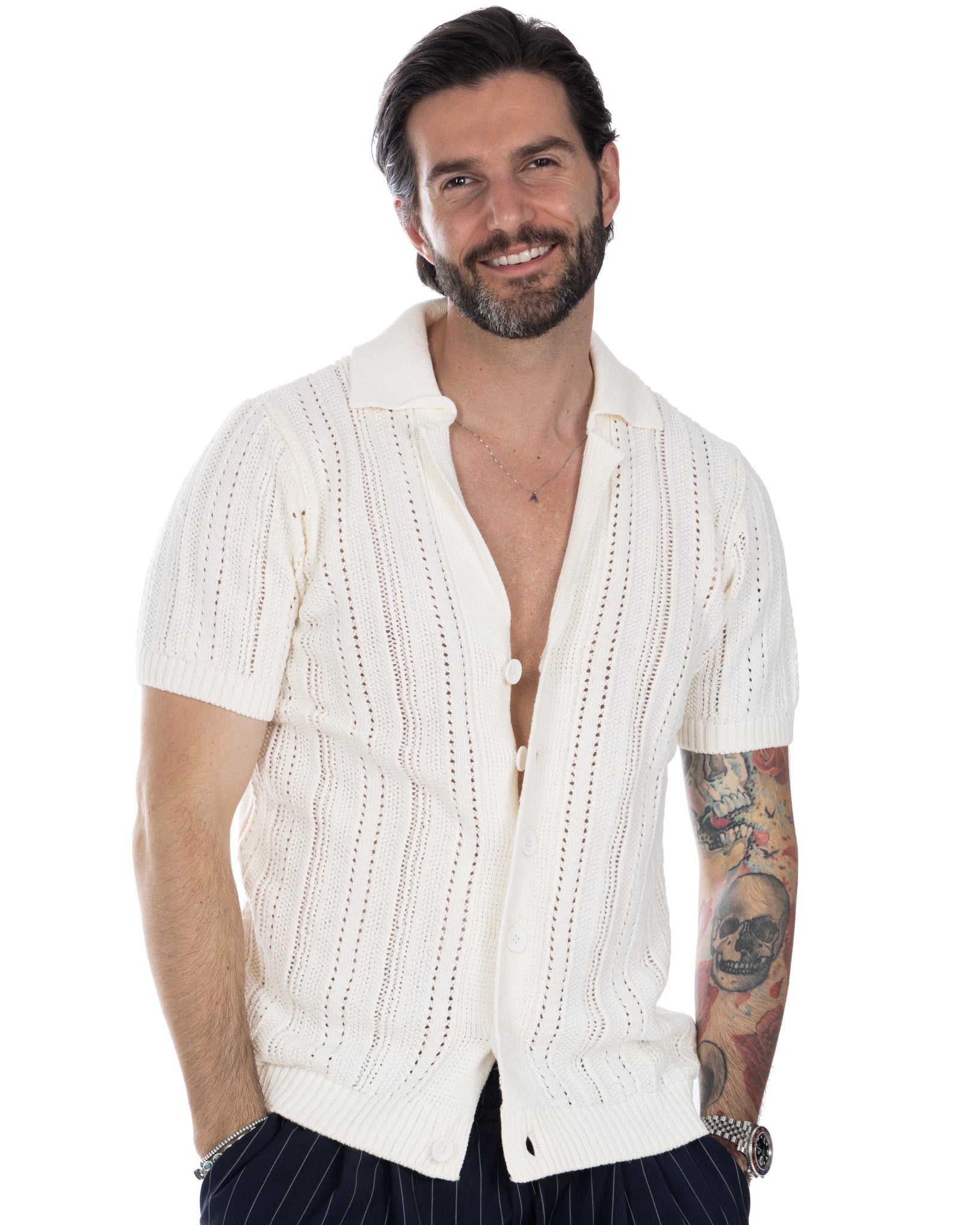 Novak - camicia panna in maglia