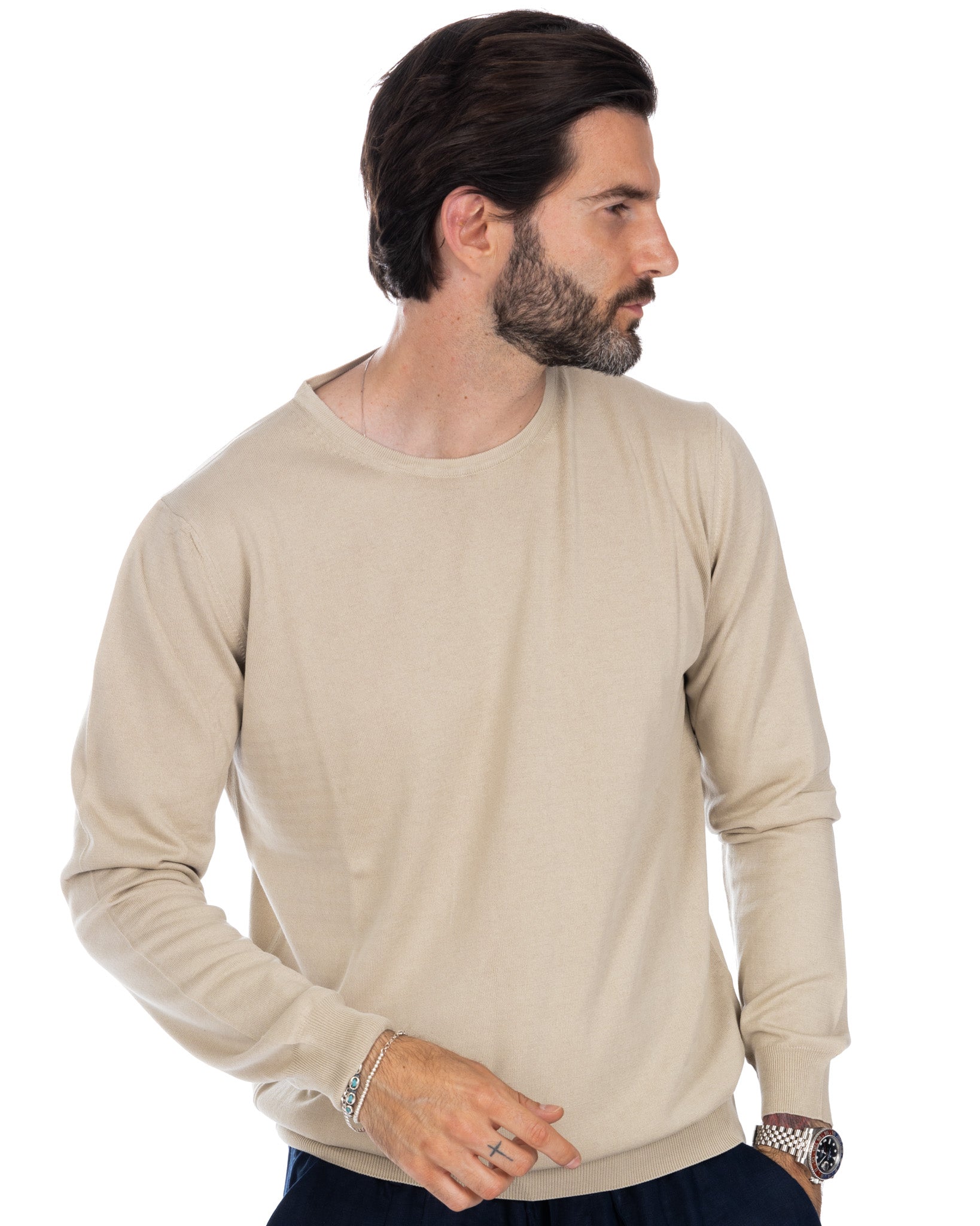 Daniil - maglioncino in cotone beige