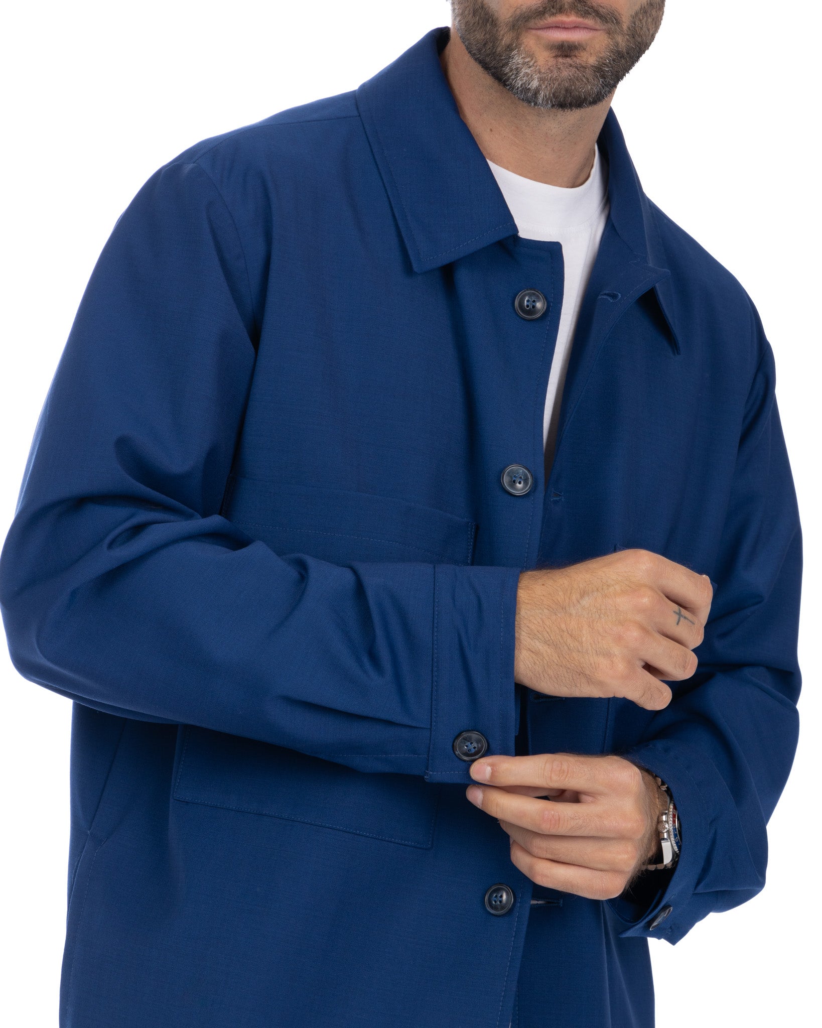 Donald - oversized blue blend jacket