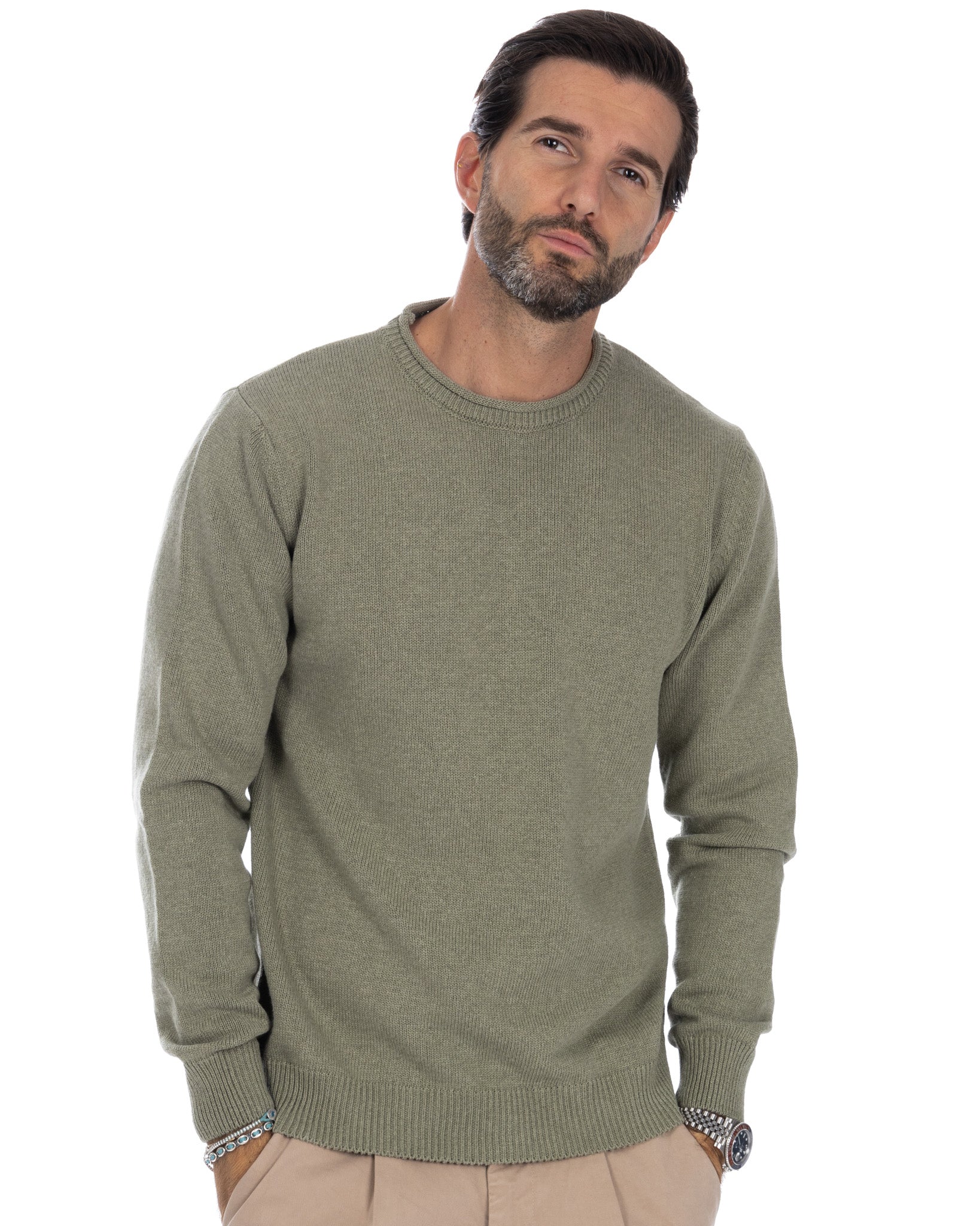 Adak - military crew neck sweater