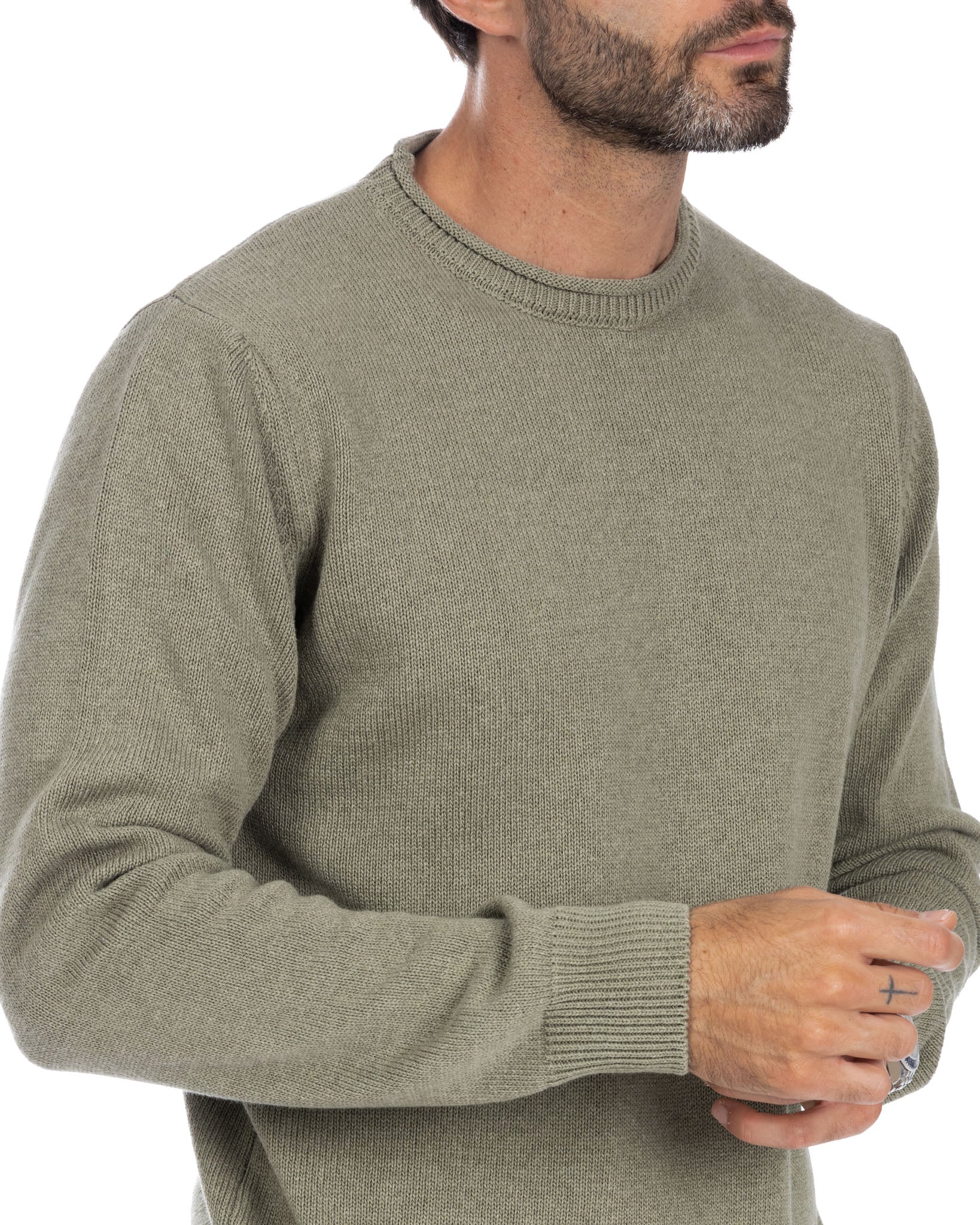 Adak - maglione girocollo militare