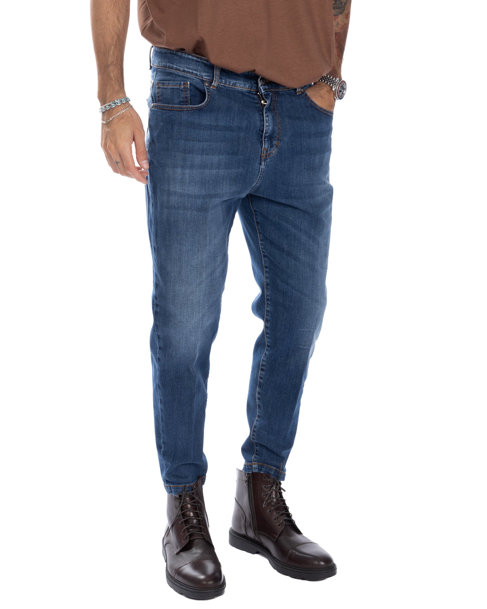 Carter - jeans basico blu