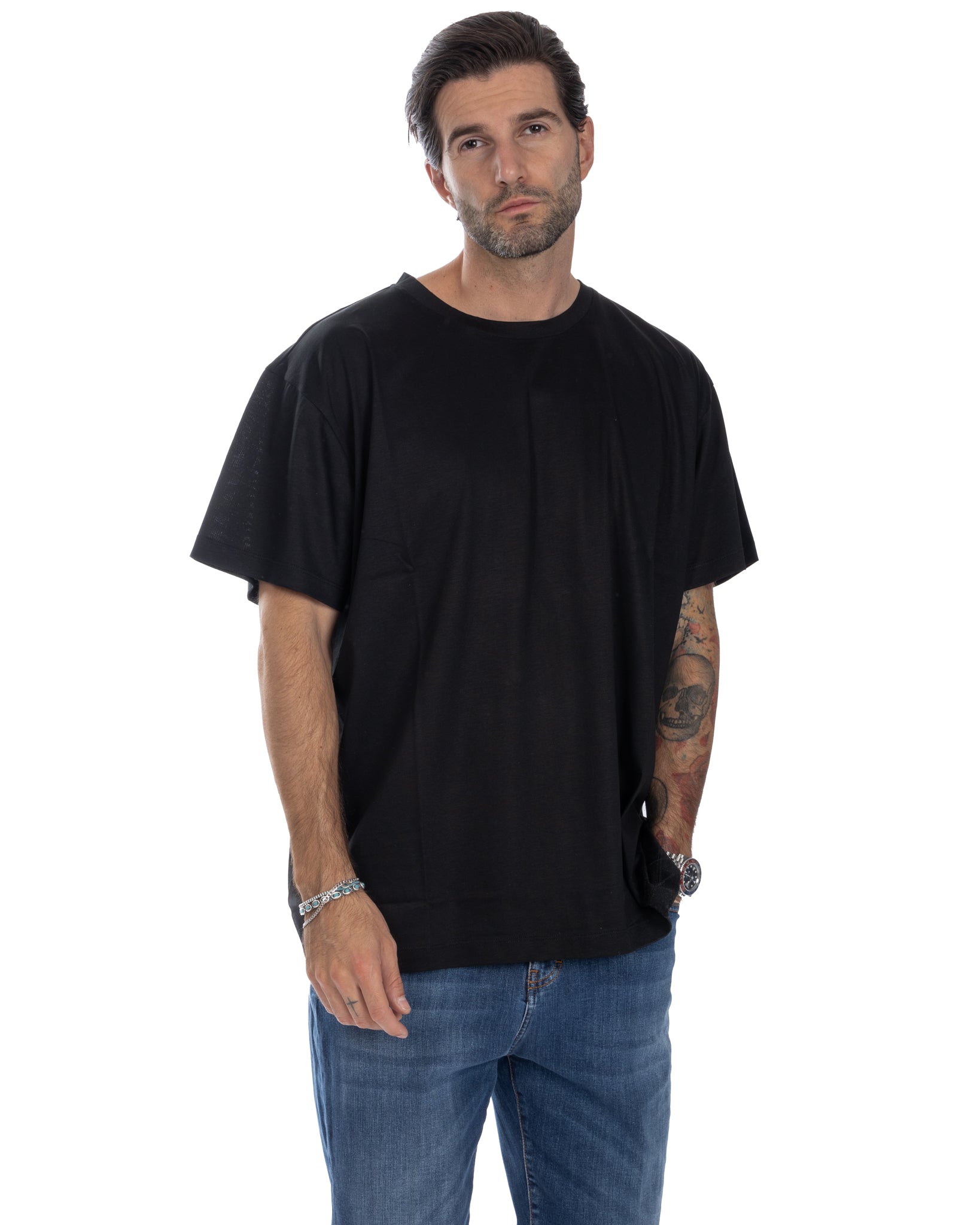 Owen - Black Oversized T-Shirt