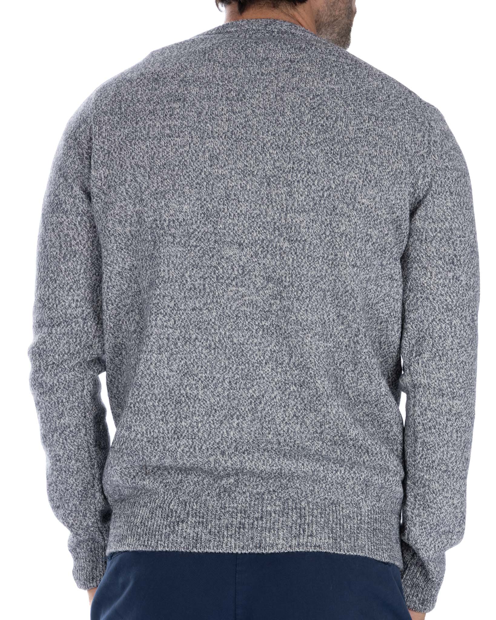 Willie - gray bouclé crew neck sweater