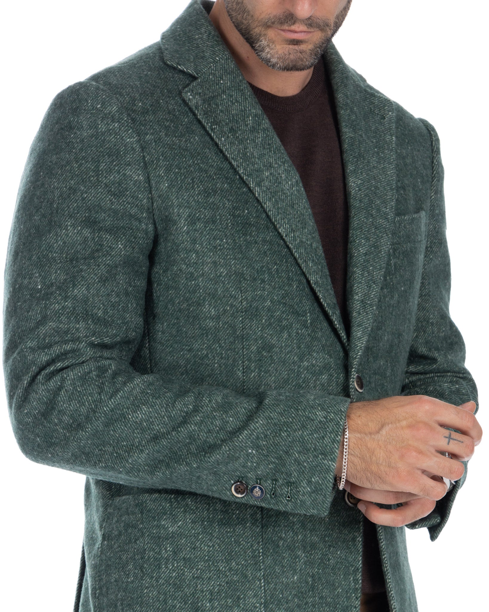 Remi - green single-breasted jacket