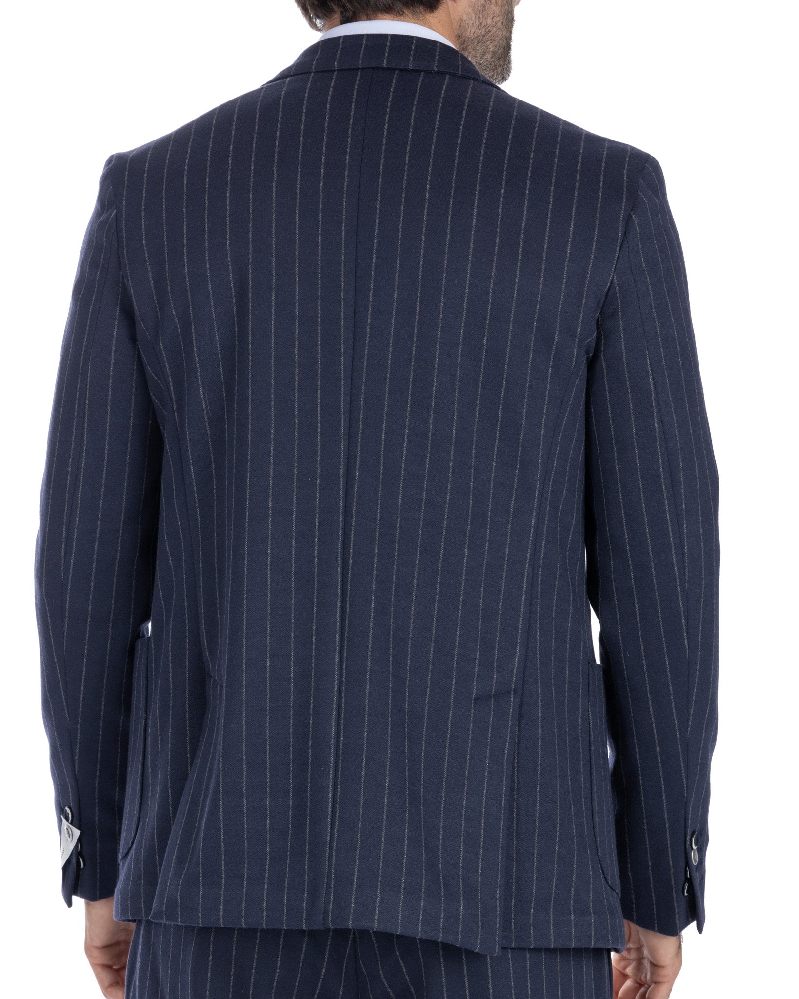 Raphael - blue pinstriped double-breasted jacket