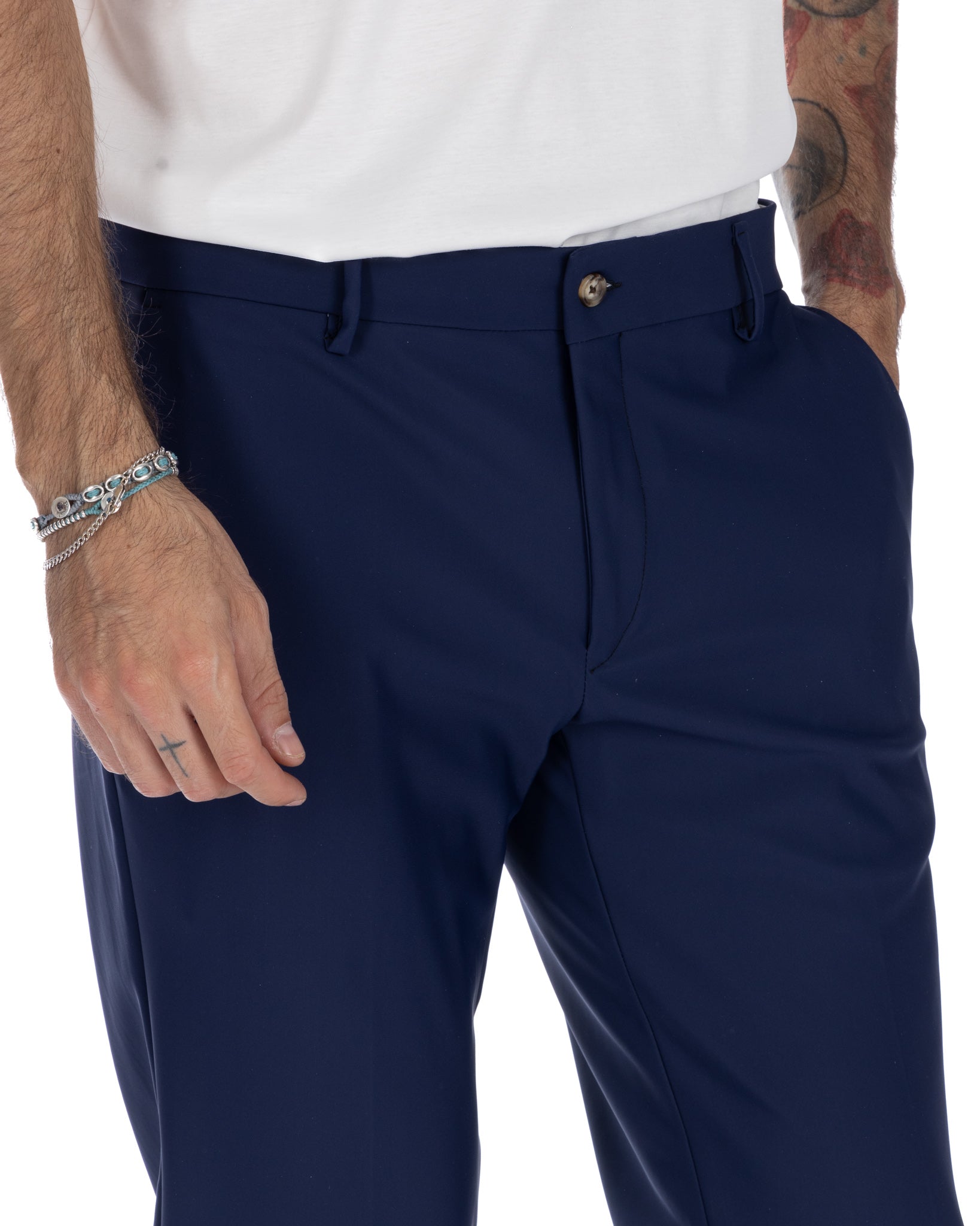 Olten - blue technical trousers