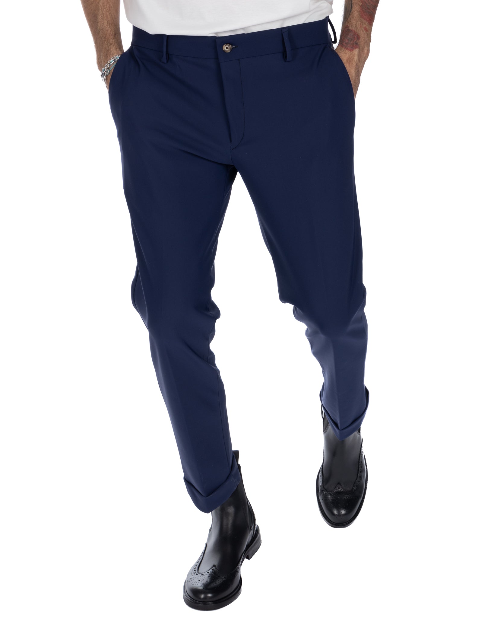 Olten - blue technical trousers