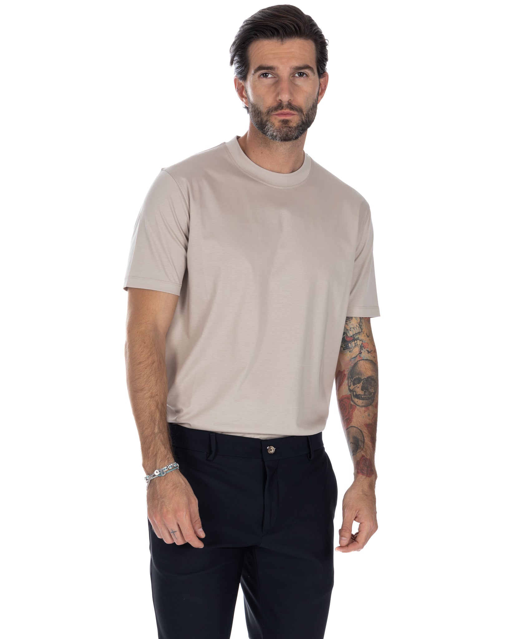 Delf - t-shirt en coton beige