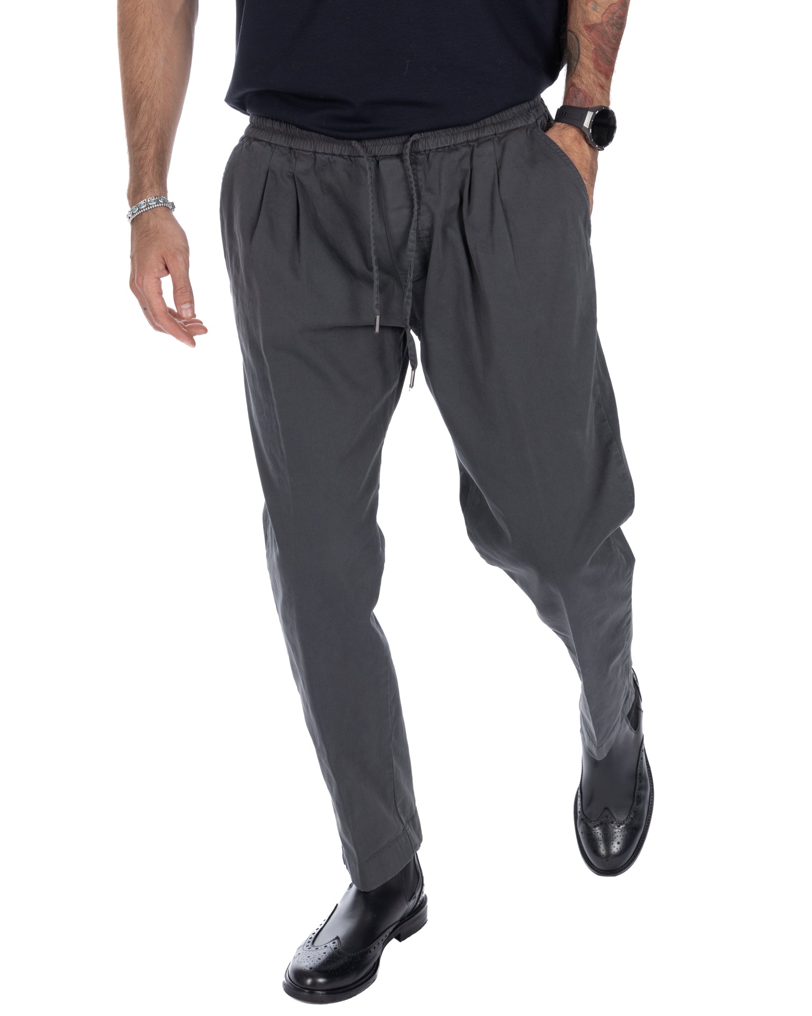 Axel - pantalaccio in cotone grigio