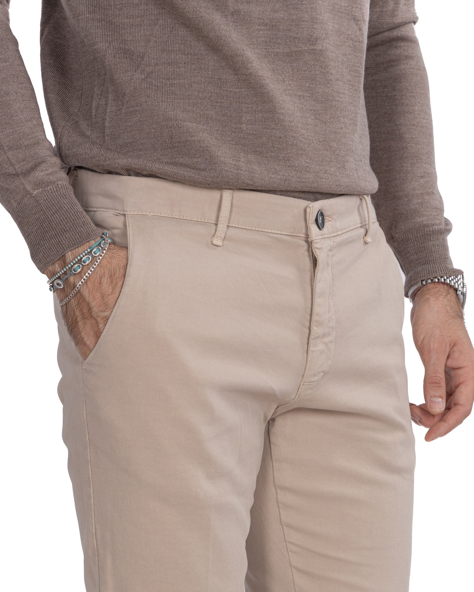 Jack - pantalone armaturato beige