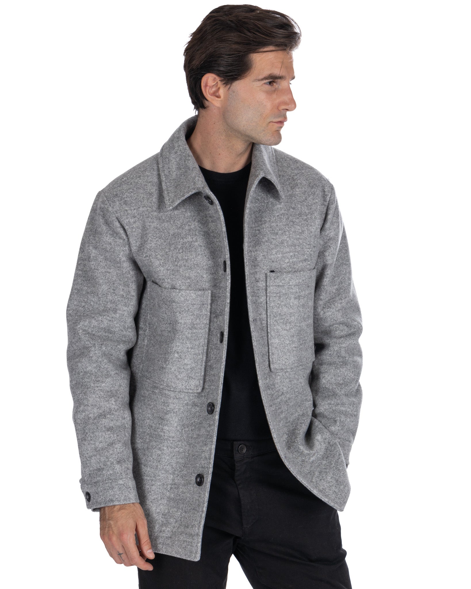 Gervais - veste oversize grise