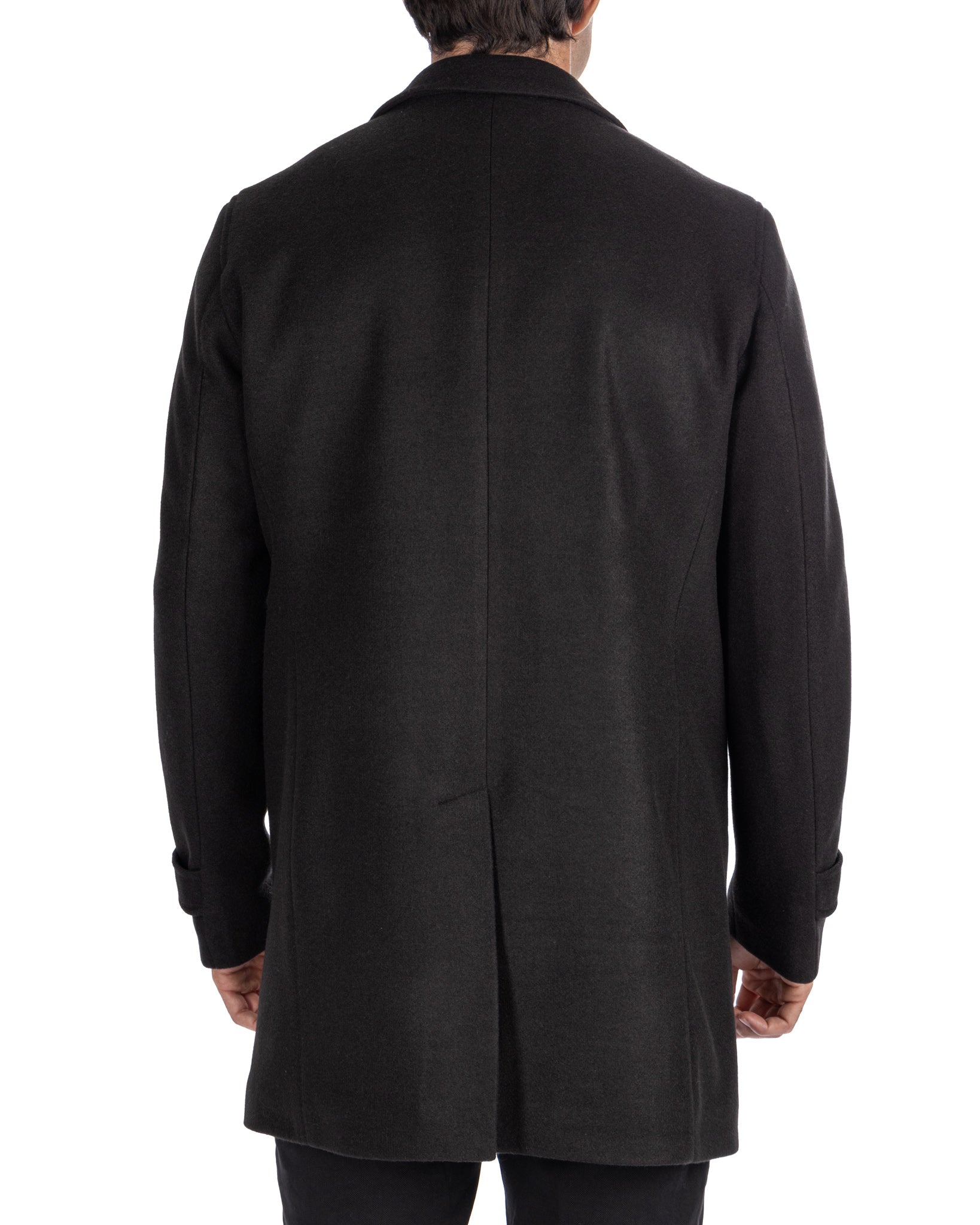 Henri - black single-breasted coat