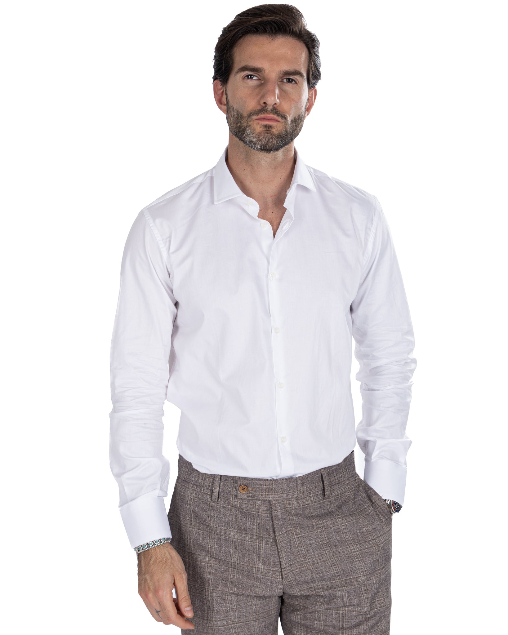 Chemise - slim fit white