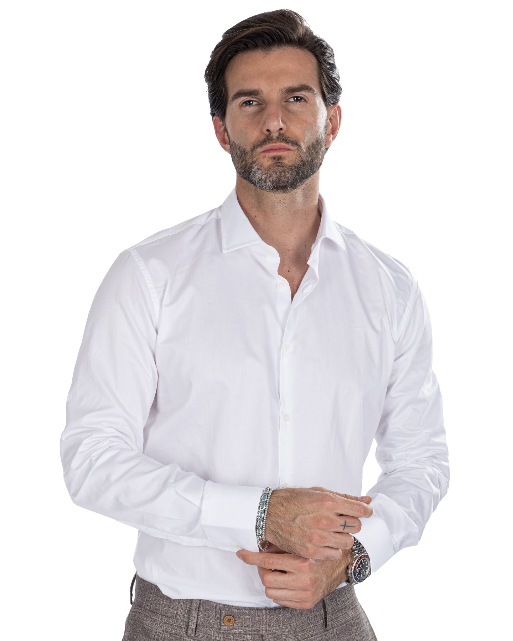 Chemise - slim fit white