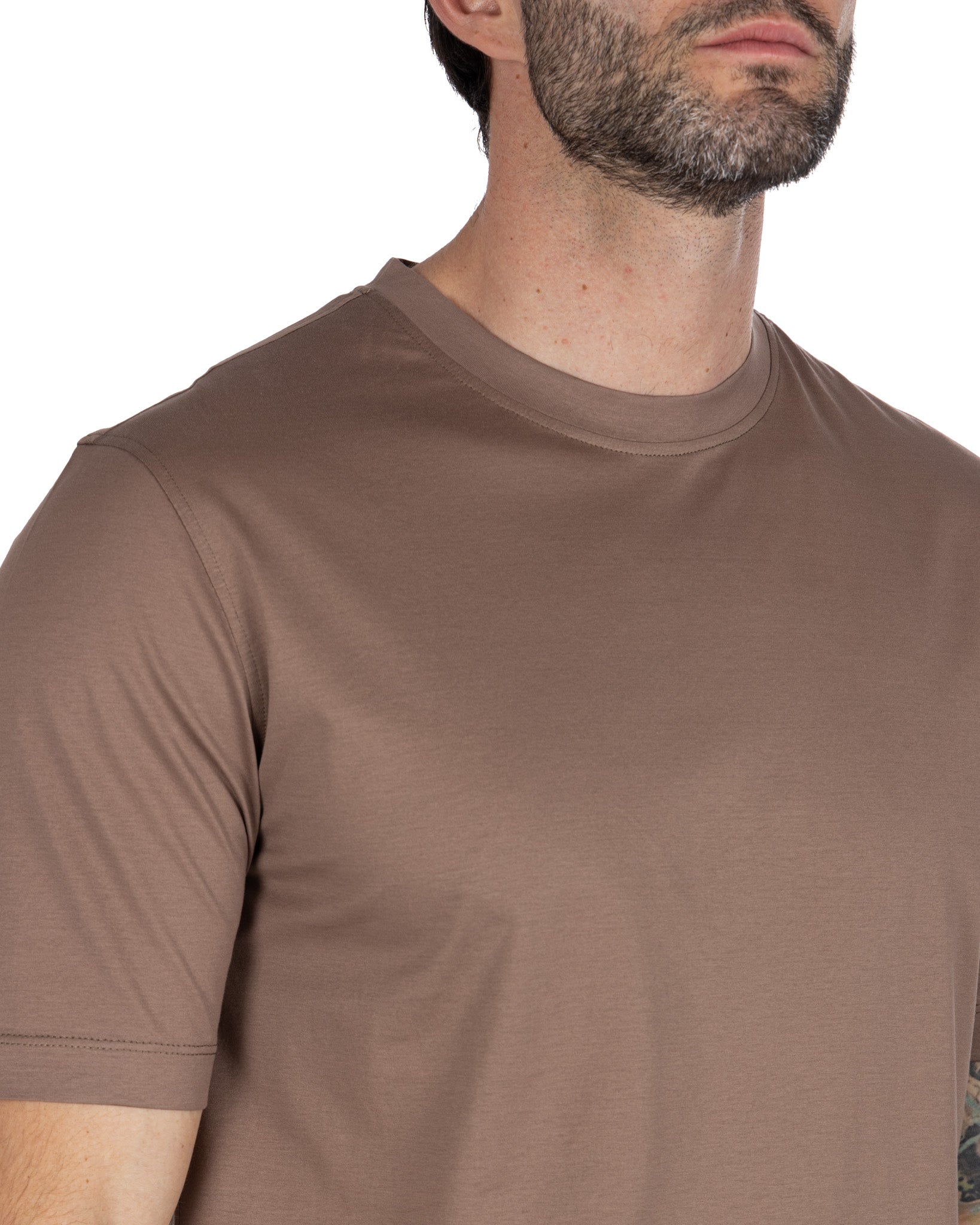 Stirling - Mud T-Shirt in Scottish Thread