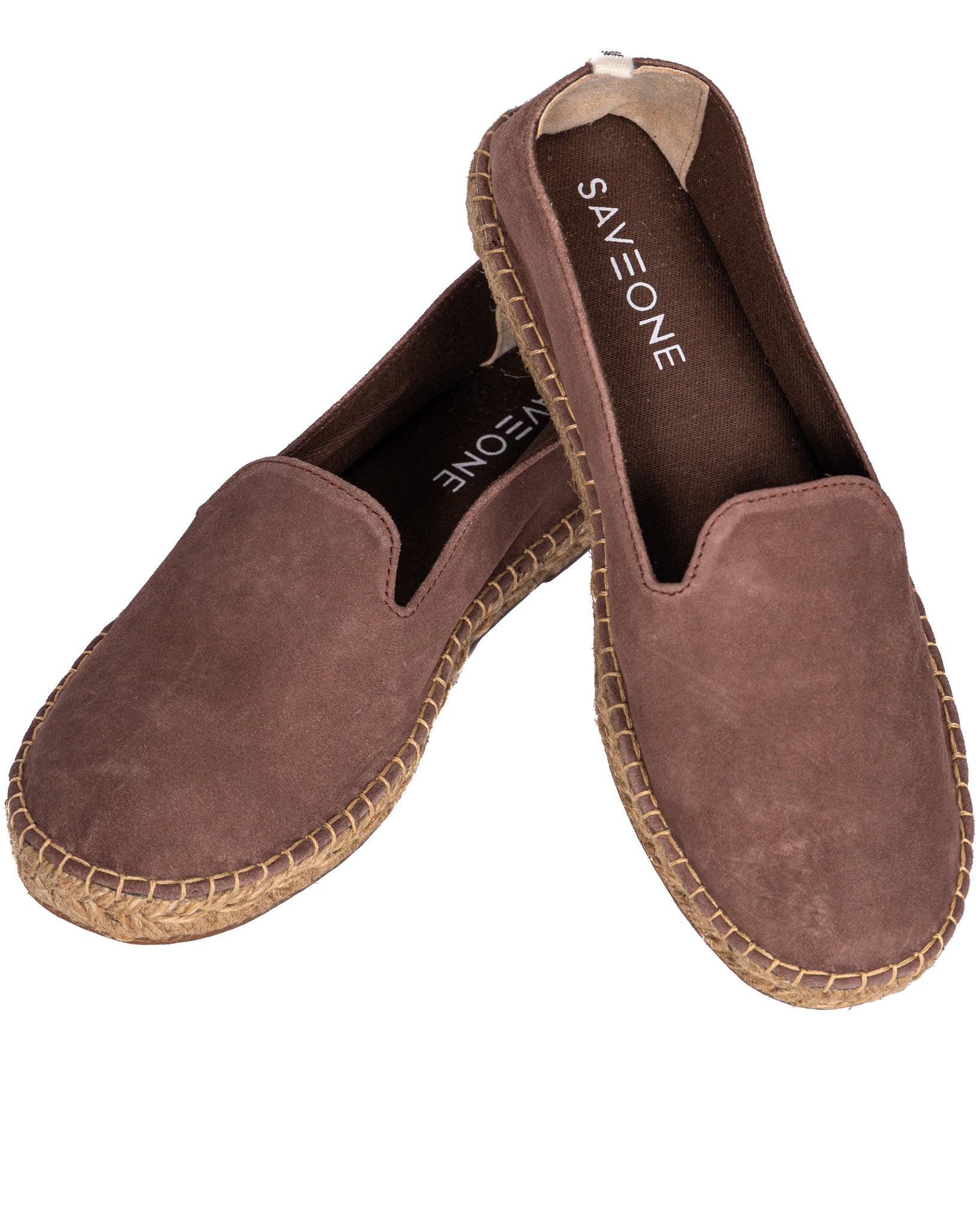 Athens - espadrilles en daim marron