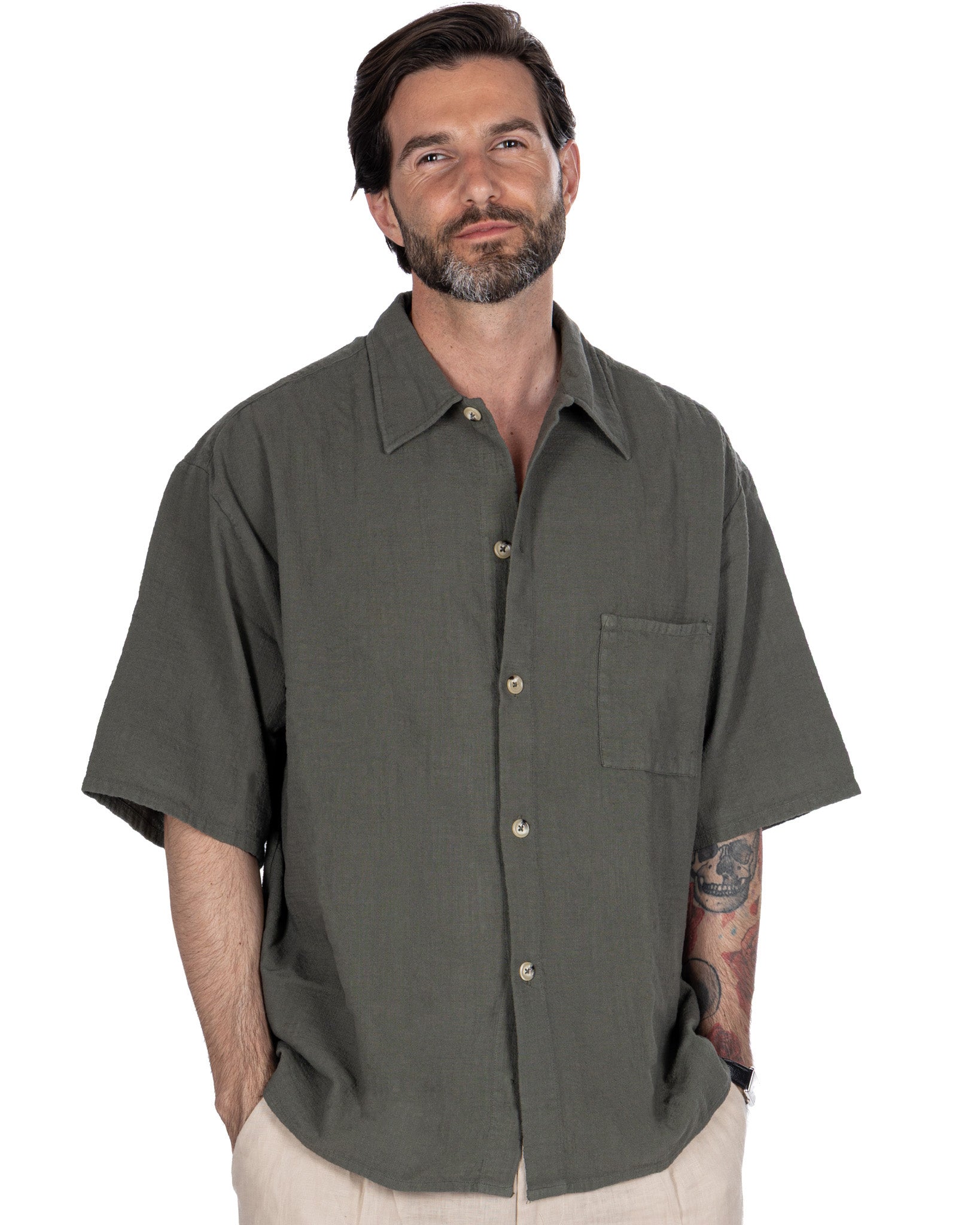 Madeira - camicia armaturata oversize militare