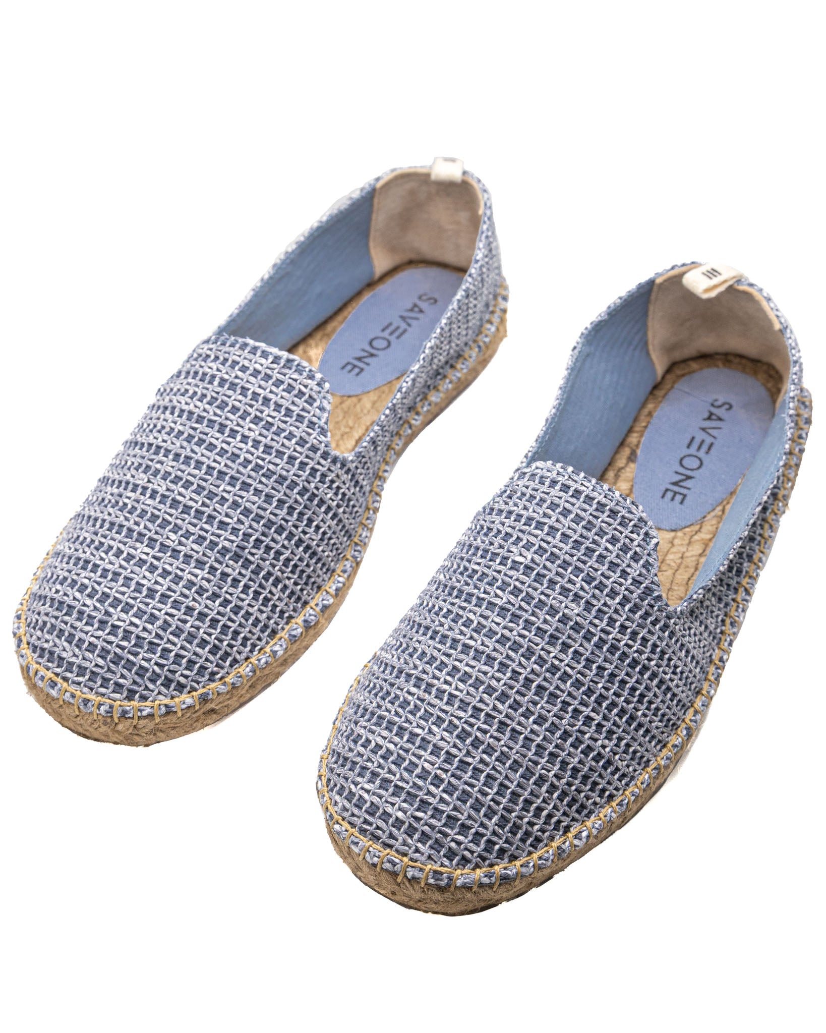 Gallipoli - blue raffia espadrilles
