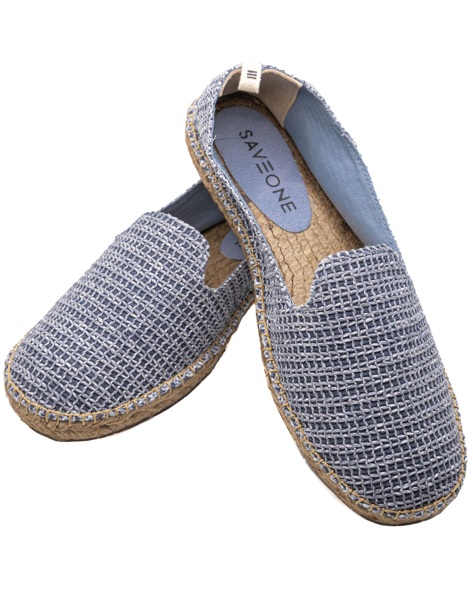 Gallipoli - blue raffia espadrilles