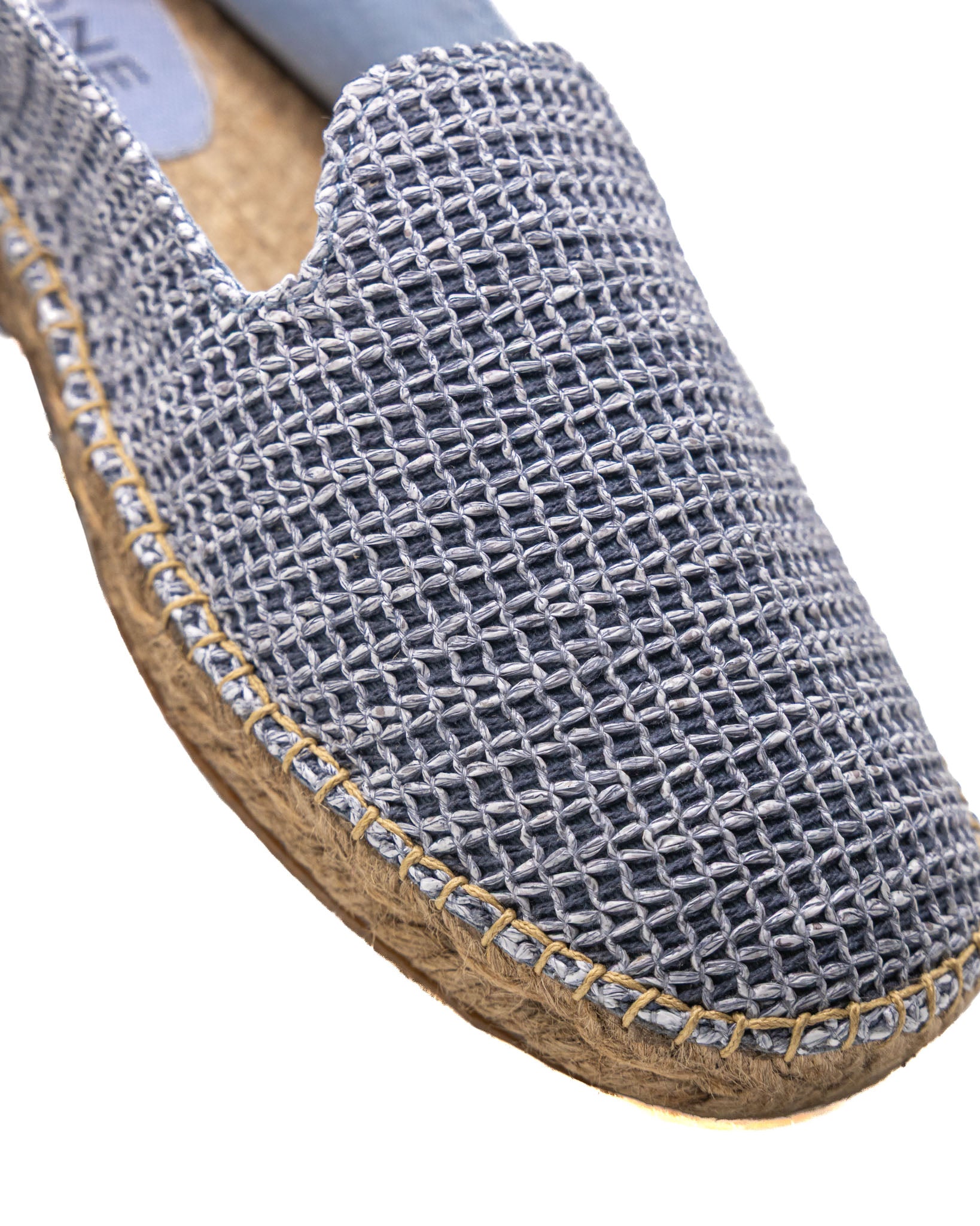 Gallipoli - blue raffia espadrilles