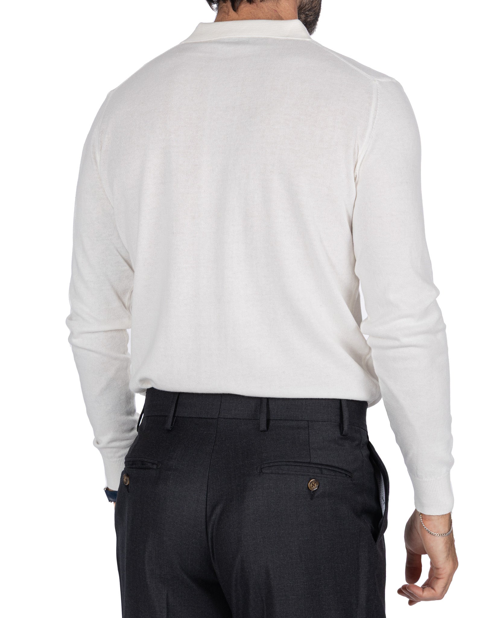 Polo Andrey in cotone bianca