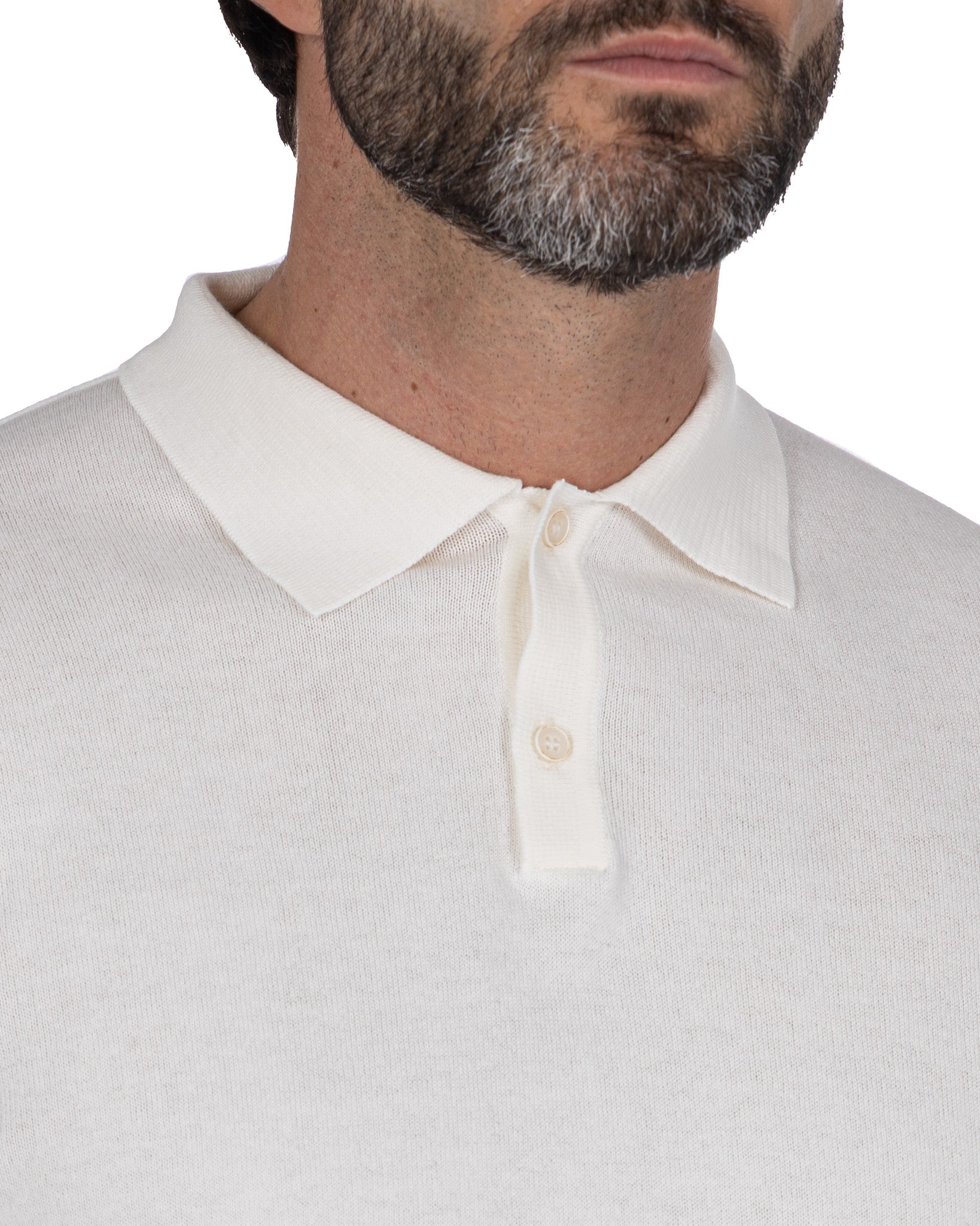 Polo Andrey in cotone bianca