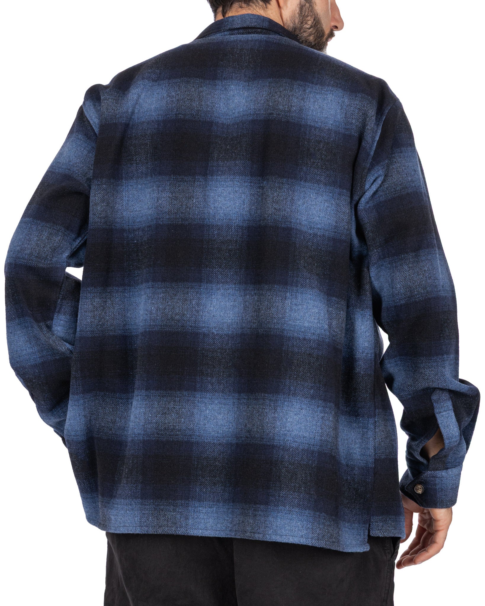 Chemise à carreaux bleu Odin