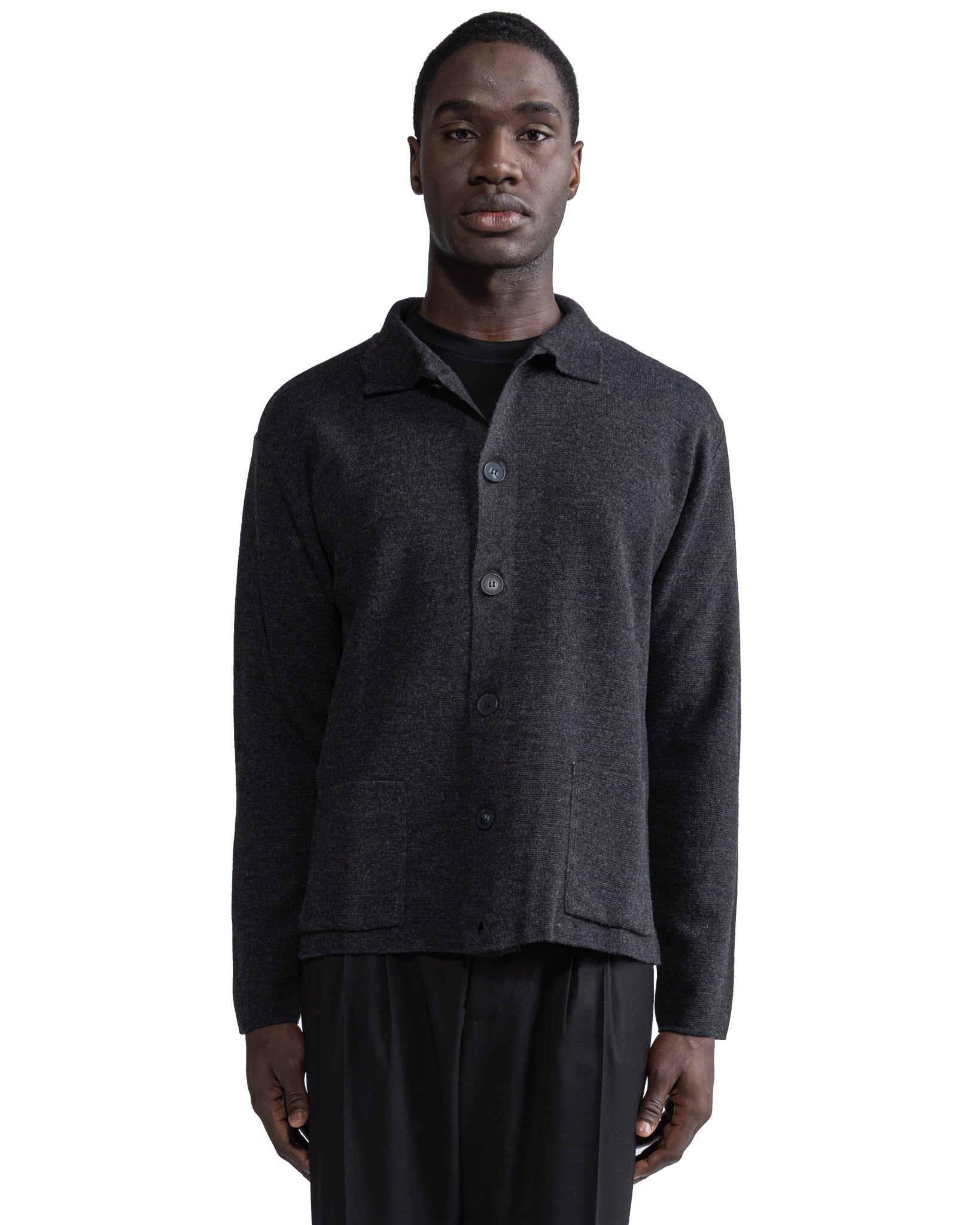 Veste en tricot Krakatoa Anthracite