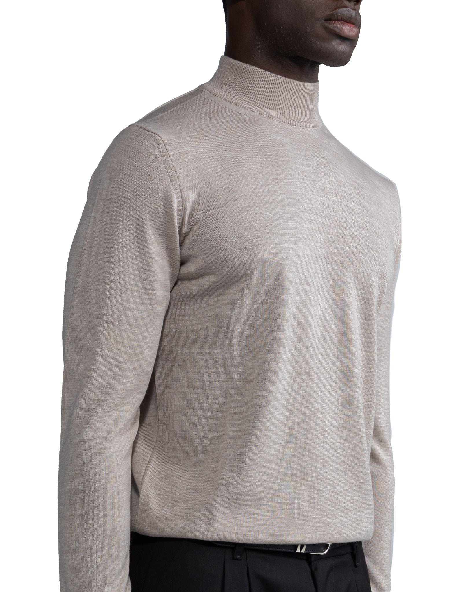 Loup d'Ancône en laine sable de Tollegno