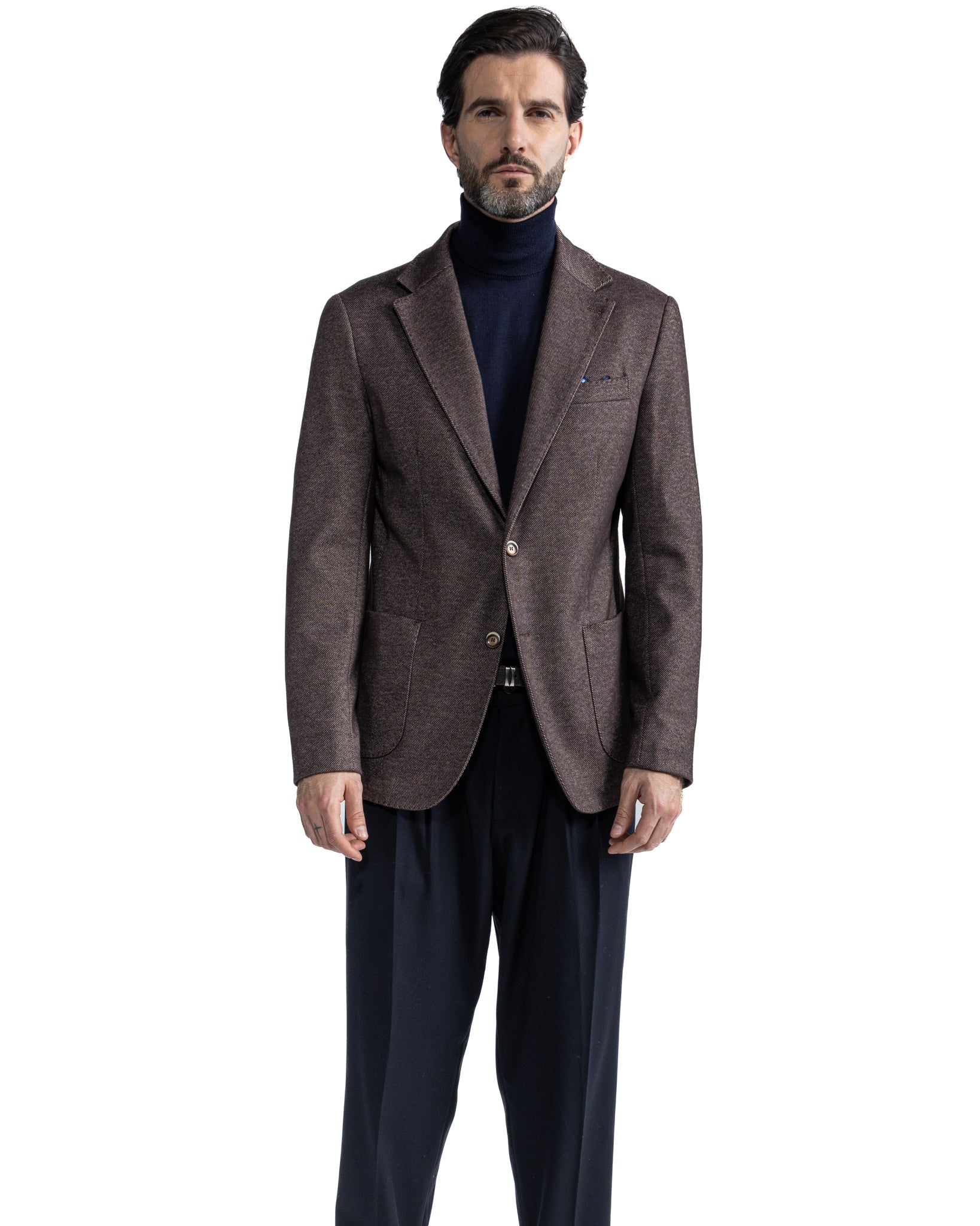 Veste Ayrton en sergé foncé