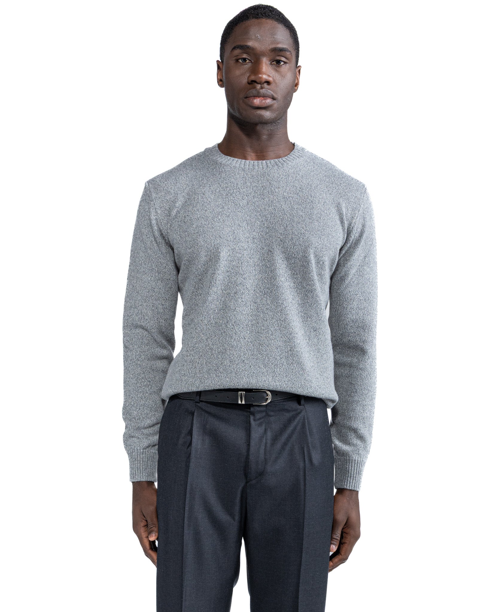 Pull ras du cou Willie en boucle grise