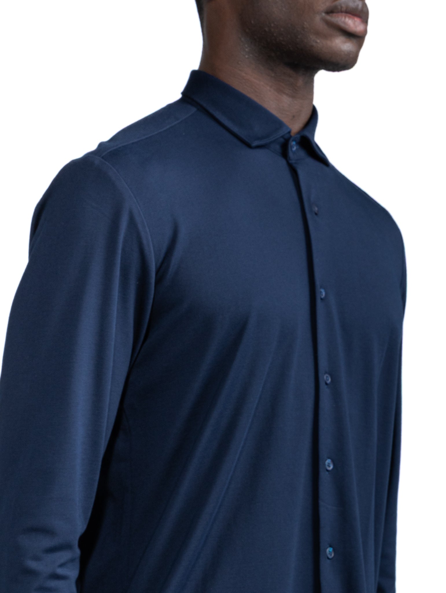 Radice shirt in blue jersey