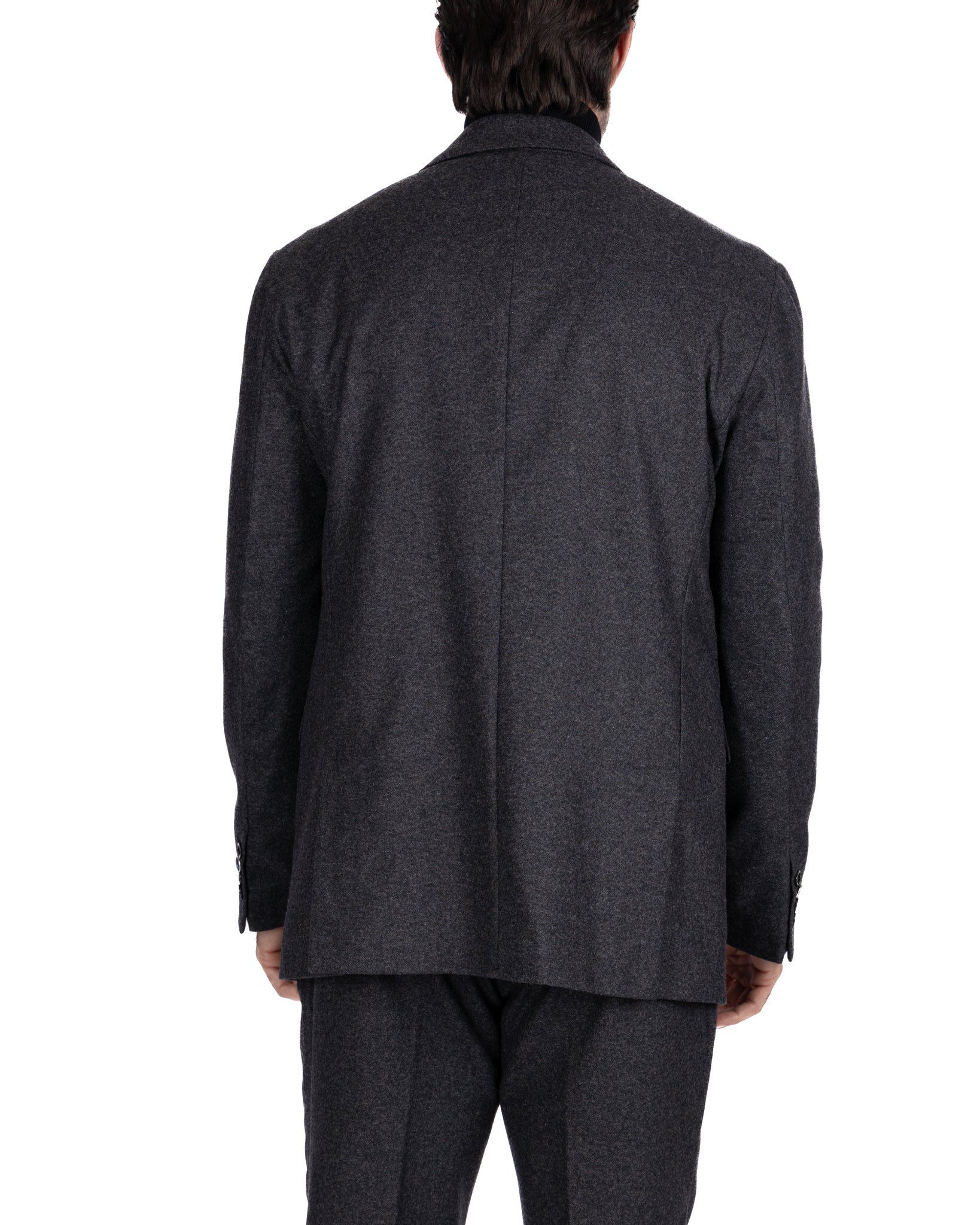 Olympus dress in anthracite flannel