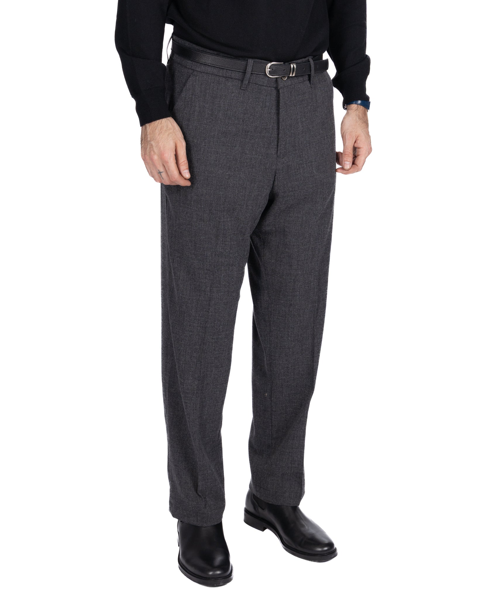 Pantalon large Zeiis anthracite