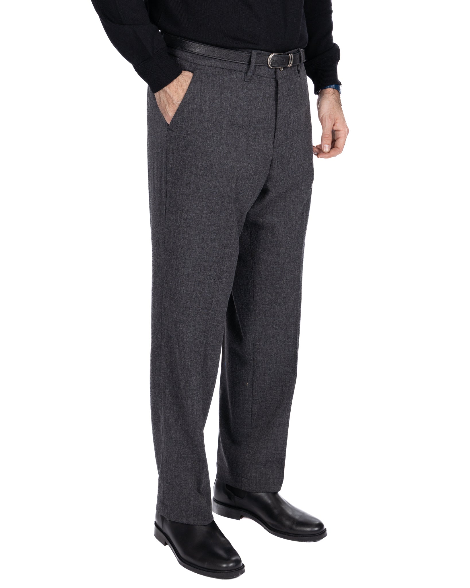 Zeiis wide trousers anthracite