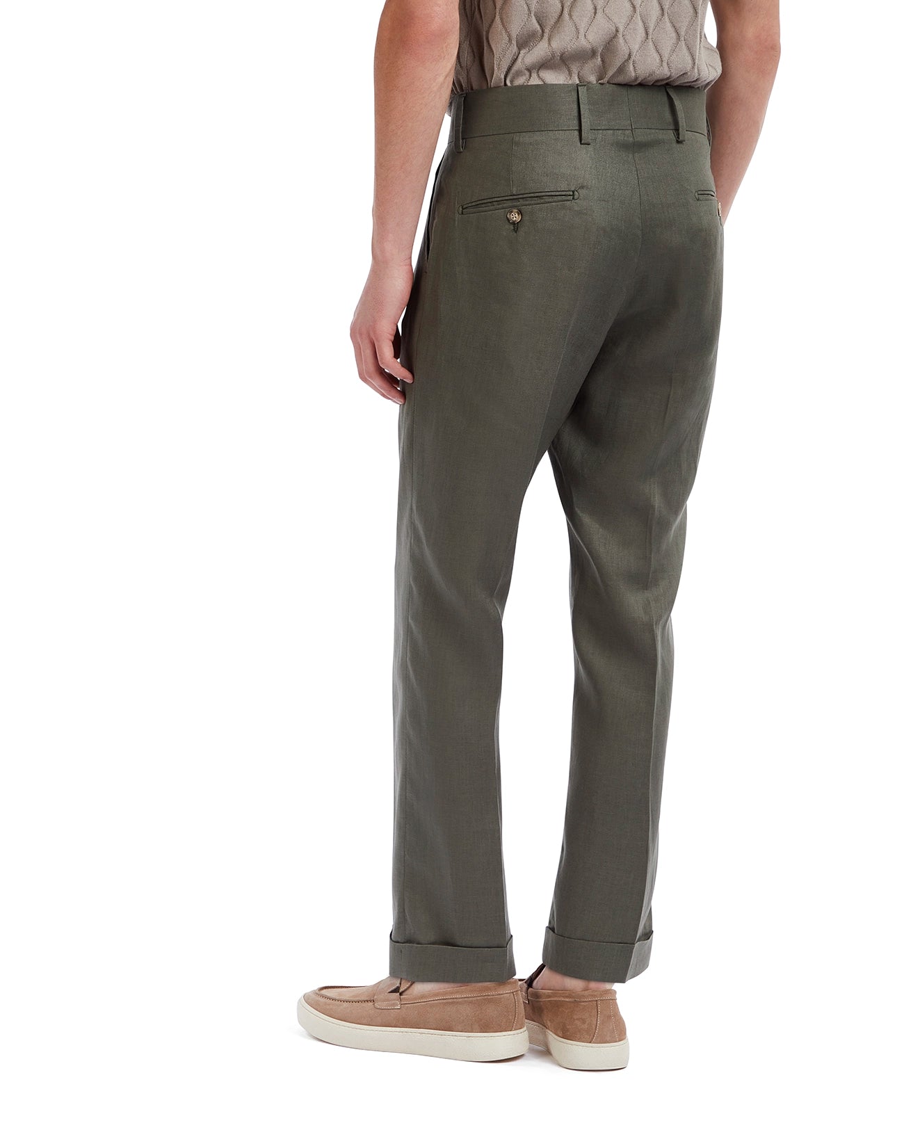 Pantalón Cargese de puro lino militar
